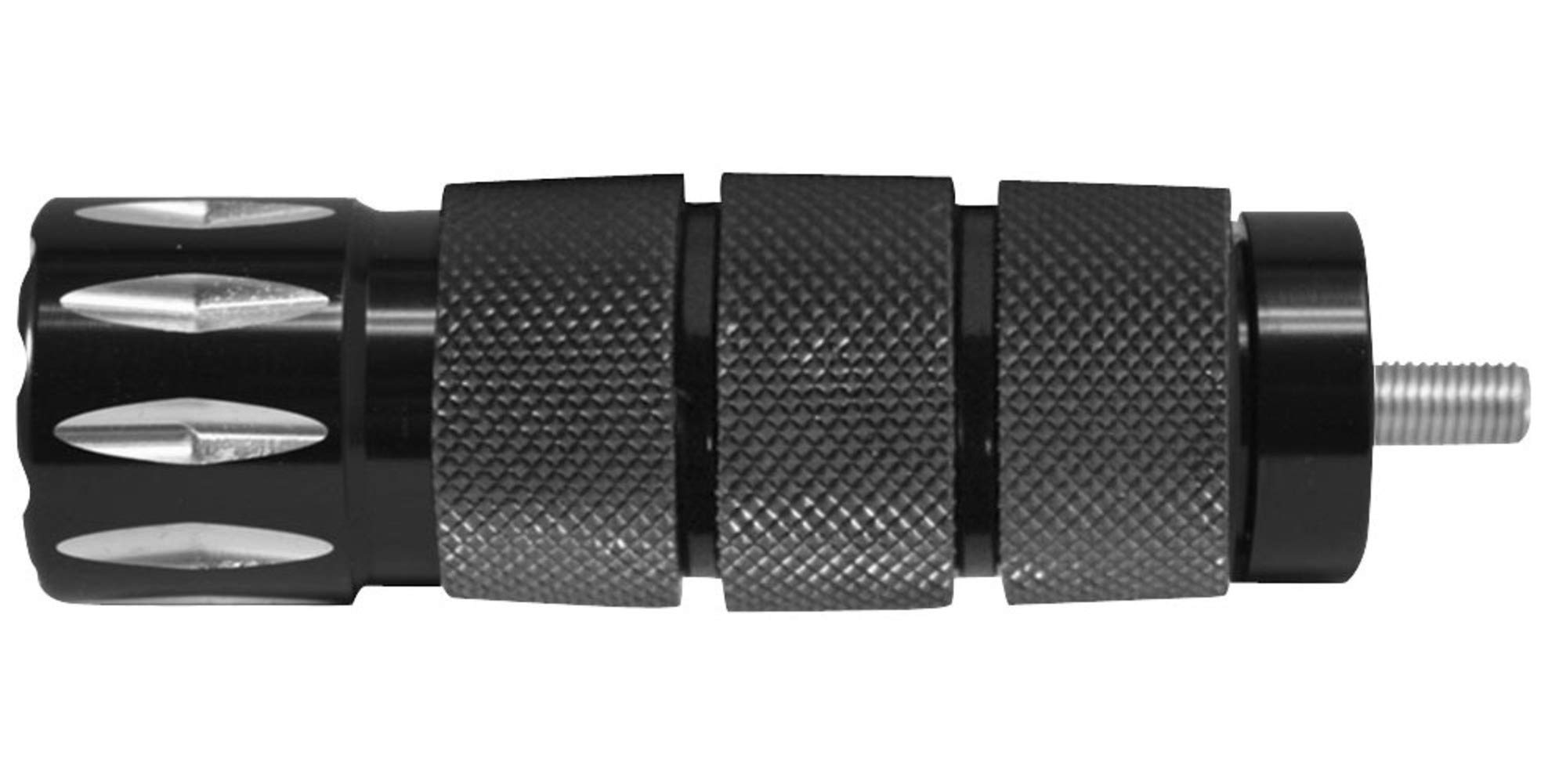 Black Anodized Air Cushion Rival Shifter Peg SP-AIR-90-AN-RIV - Durable Motorcycle Foot Peg for Comfortable Riding on Long Trips and Off-Road Adventures