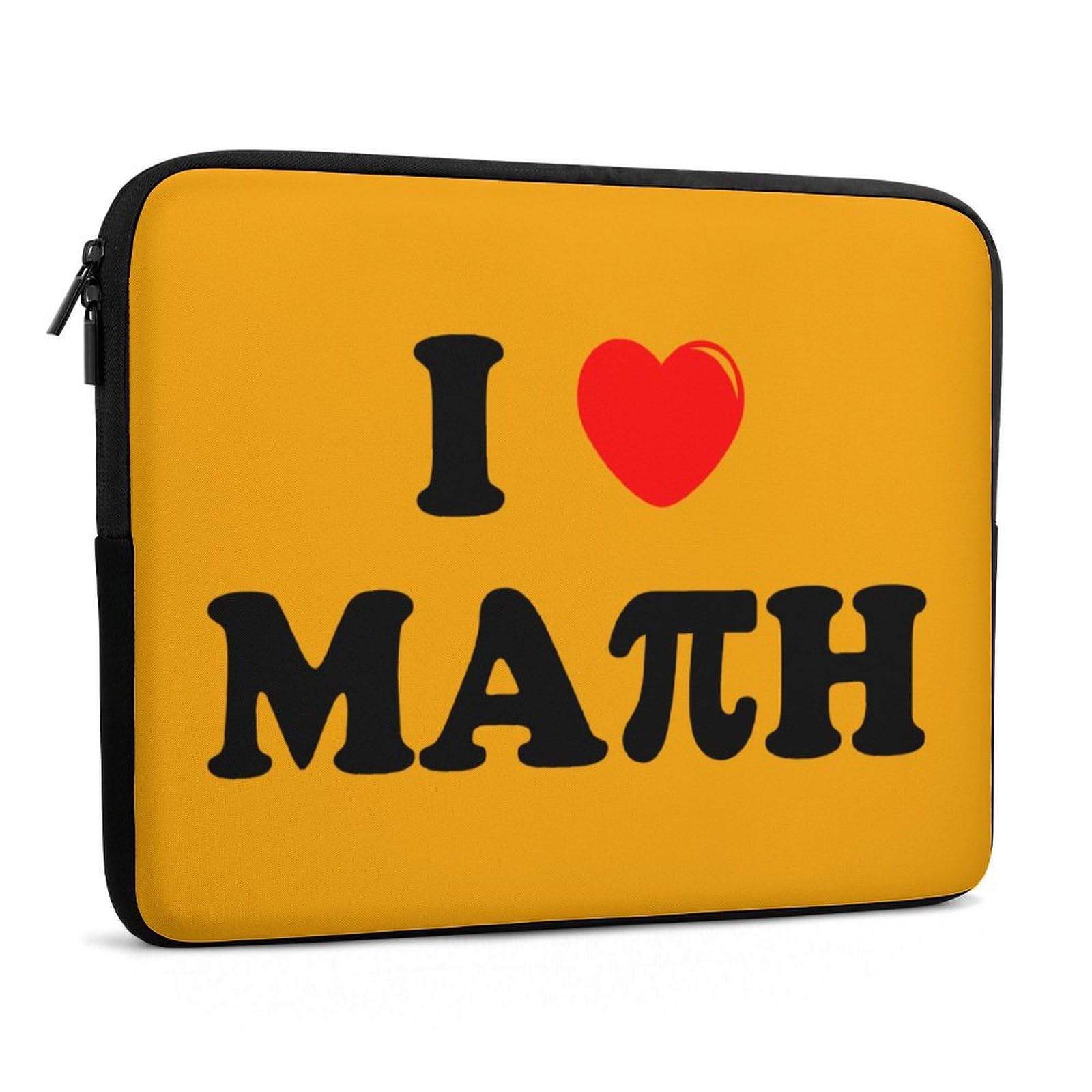 I Love Math Personalized Laptop Bag - Business Casual Slim Computer Briefcase for Work, School, and Travel
