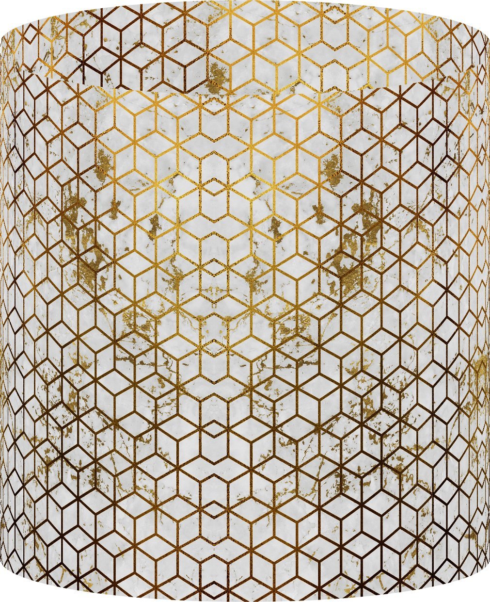 10 Inch White Canvas Table Lamp Shade with Spider Fitting - Classic Desk Lamp Cover for Living Room, Bedroom & Office Decor