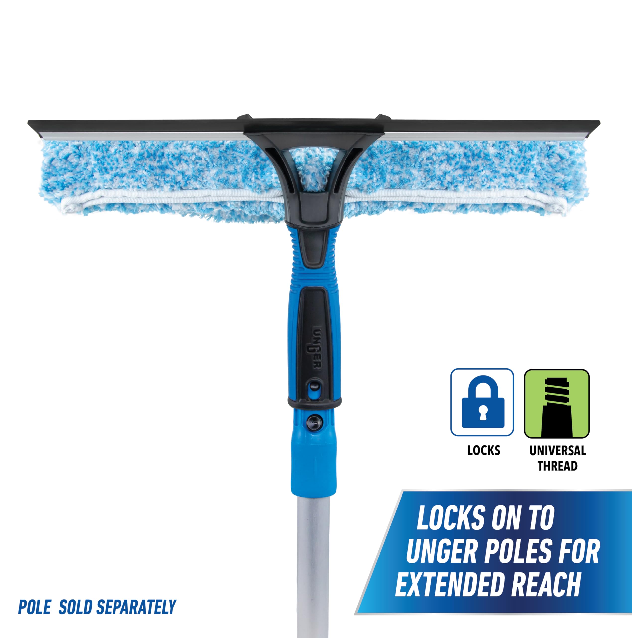 Unger 2-in-1 Squeegee & Scrubber - 14