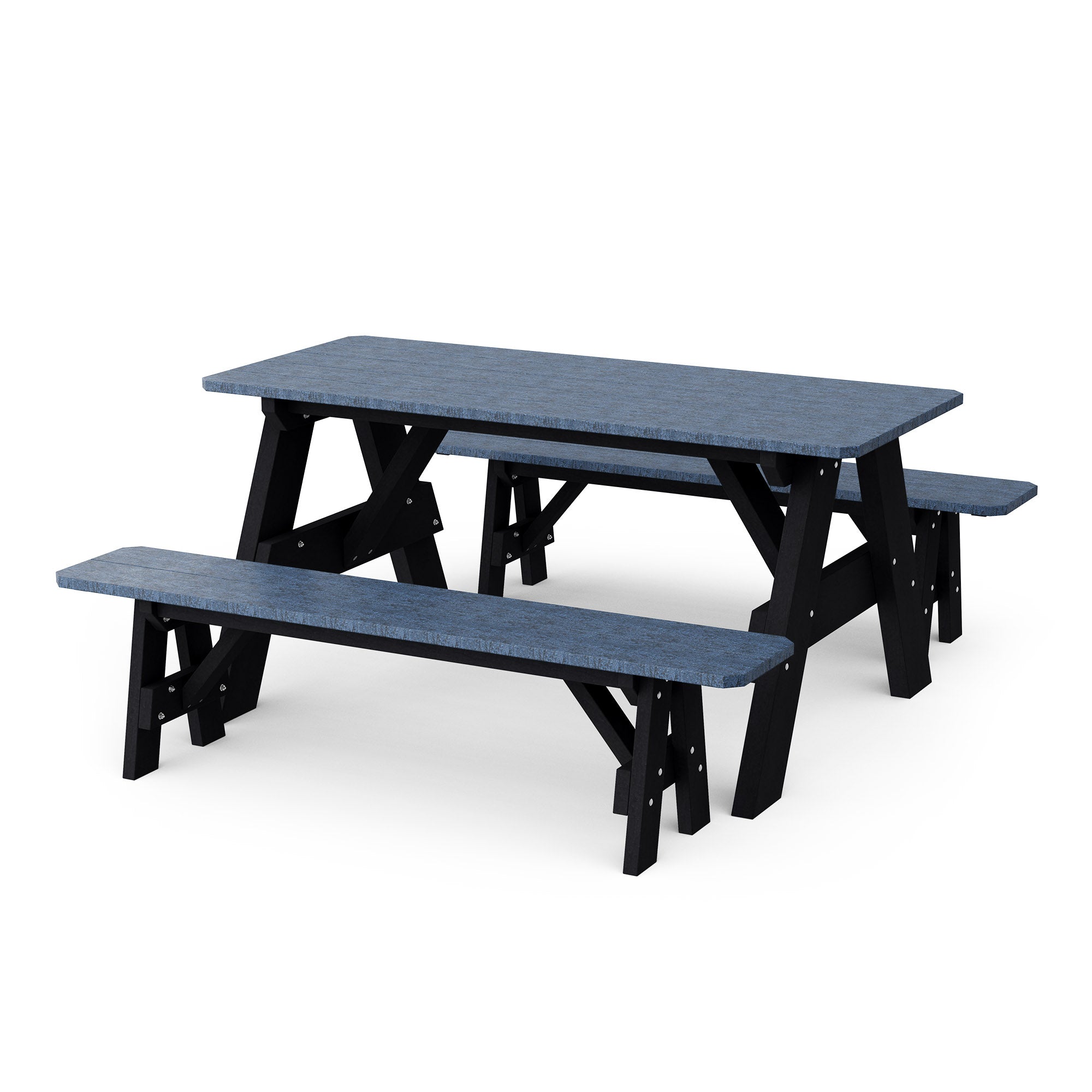 Heritage 72-Inch Outdoor Picnic Table with Detachable Benches - Perfect for Backyard BBQs, Camping & Family Gatherings