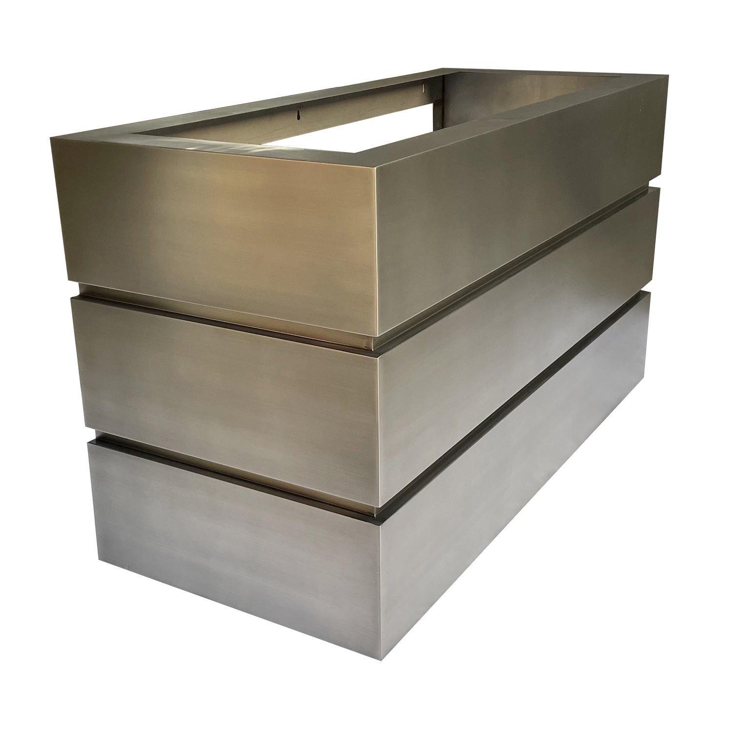 Custom Stainless Steel Box Shaped Oven Hood VH40 - Commercial Grade Kitchen Ventilation for Restaurants & Home Kitchens