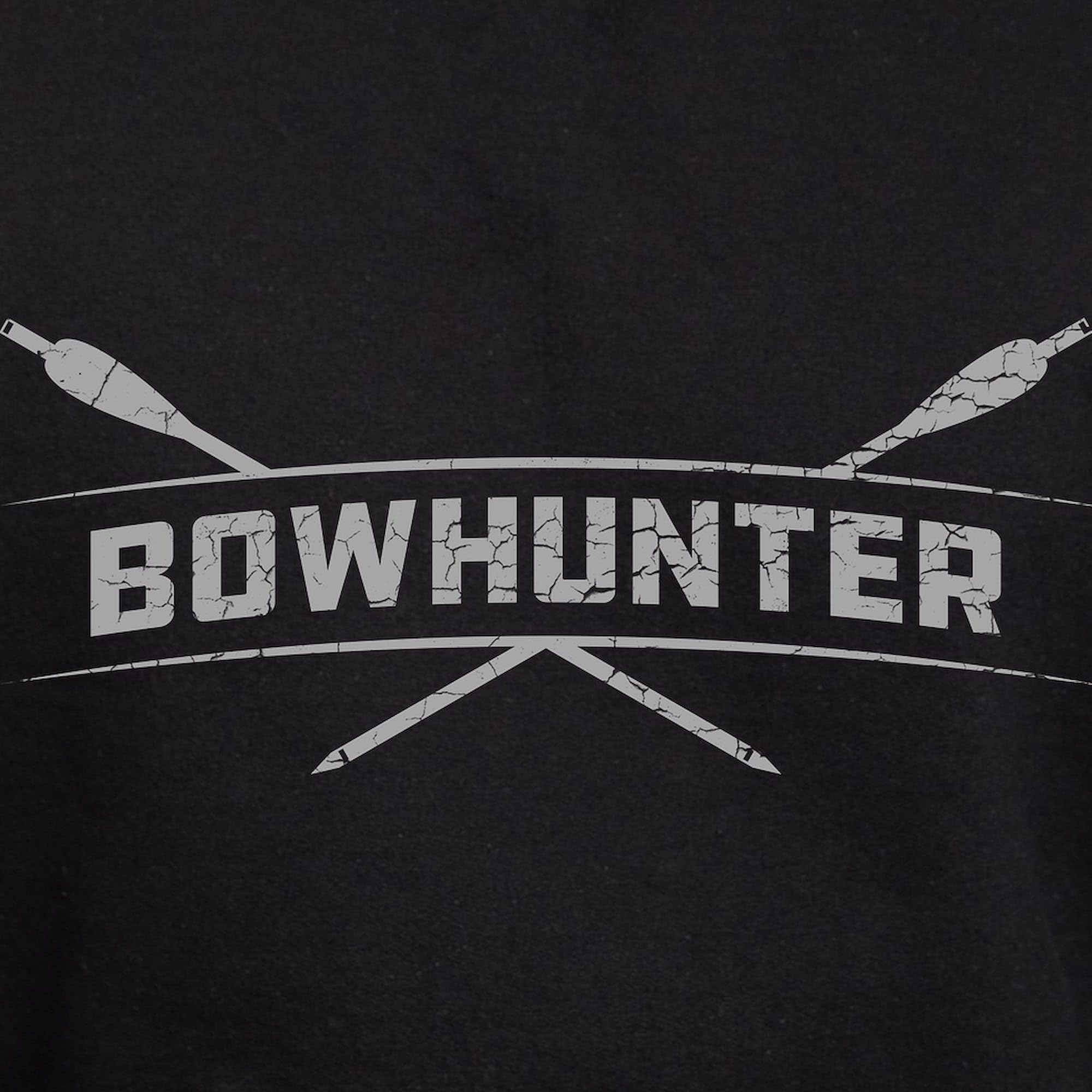 Bowhunter Hoodie for Men - Dark Regular Fit Pullover Hooded Sweatshirt | Hunting, Outdoor & Casual Wear