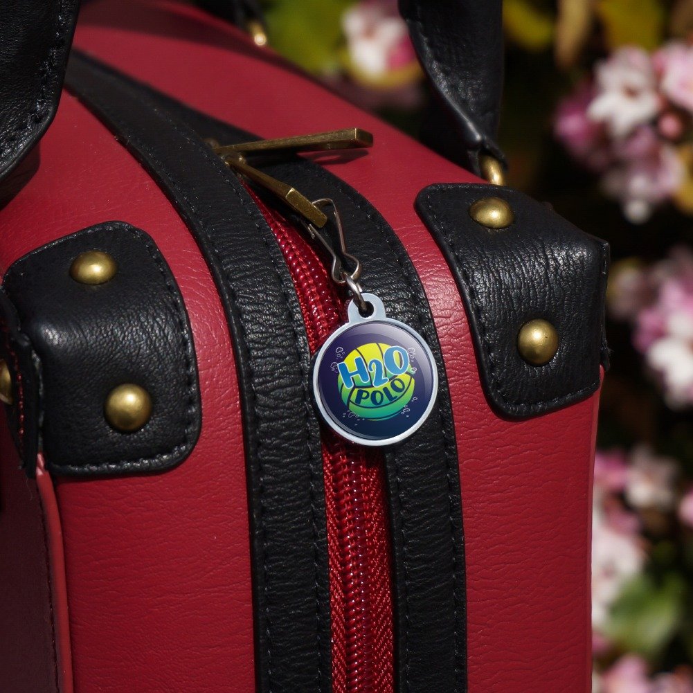 Water Polo Ball H2O Jacket Handbag Purse Luggage Backpack Zipper Pull Charm - Durable & Stylish Accessories for Sports, Travel & Everyday Use | GRAPHICS & MORE