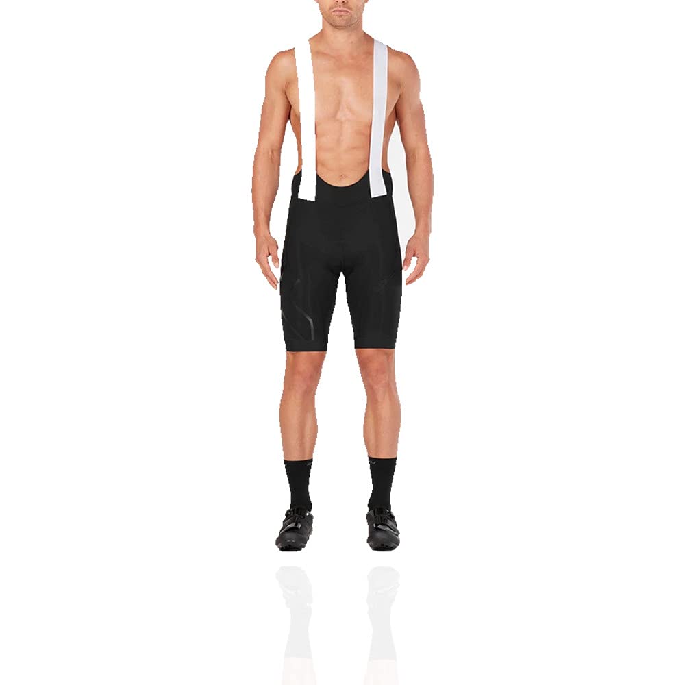 2XU Men's Compression Cycling Bib Tights - High Performance Bike Shorts for Road & Mountain Biking, Training & Endurance Races