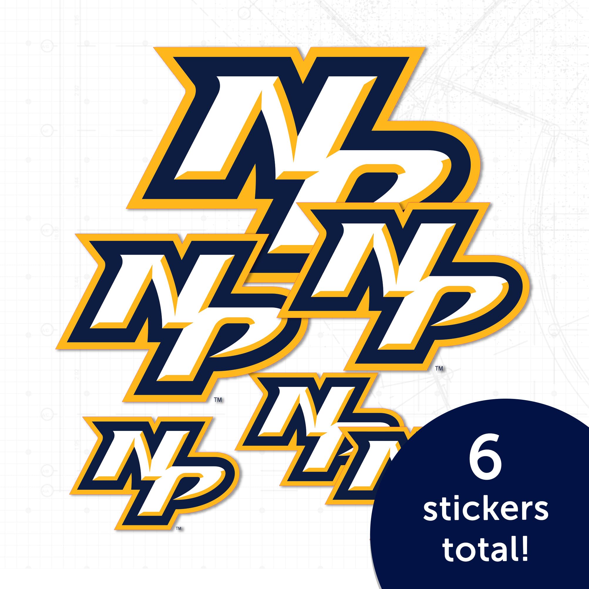 Nashville Predators NHL Team Vinyl Decal Sticker - Waterproof, Durable for Laptop, Water Bottle, Car, Scrapbook - Perfect for Hockey Fans & Game Day Decor