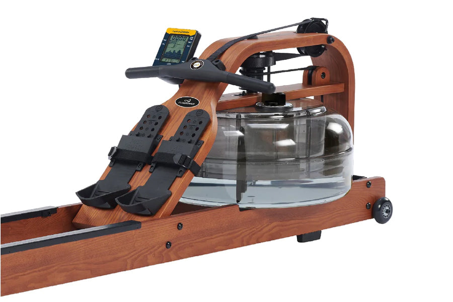 FluidRower Viking Pro XL Brown Rowing Machine - Premium Home Gym Equipment for Cardio & Full Body Workout | Perfect for Indoor Fitness, Weight Loss & Cross Training