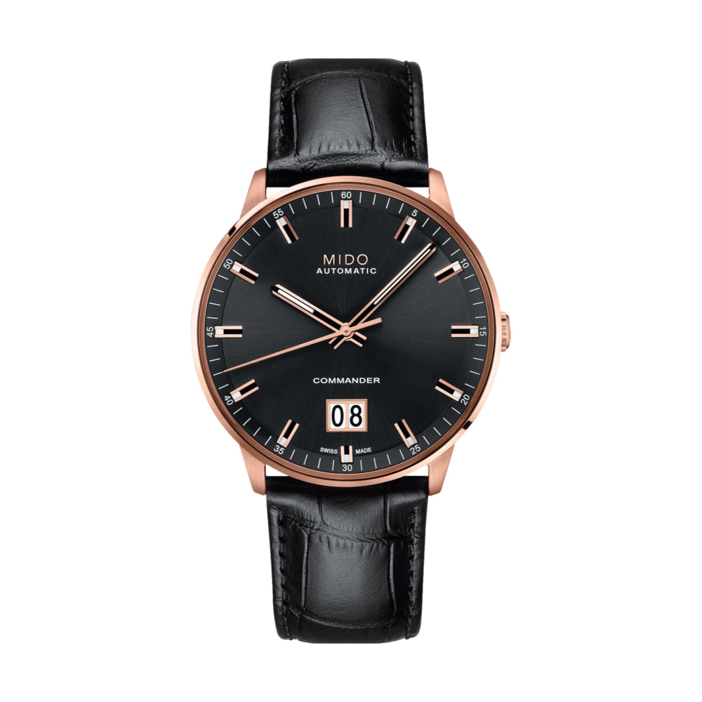 Commander Big Date Black Men's Watch - Luxury Automatic Chronograph for Business, Casual & Formal Wear
