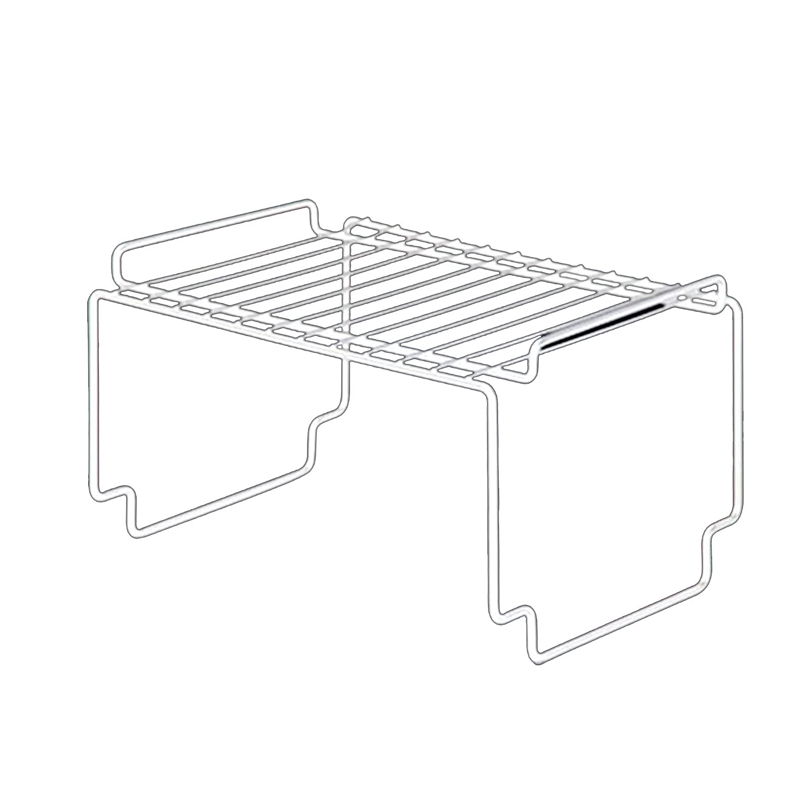 ZRSYH White Metal Wire Storage Basket - Kitchen Shelf Organizer for Bakeware, Spices & Plates | Durable Steel Storage Rack for Pantry, Countertop & Cabinet Organization