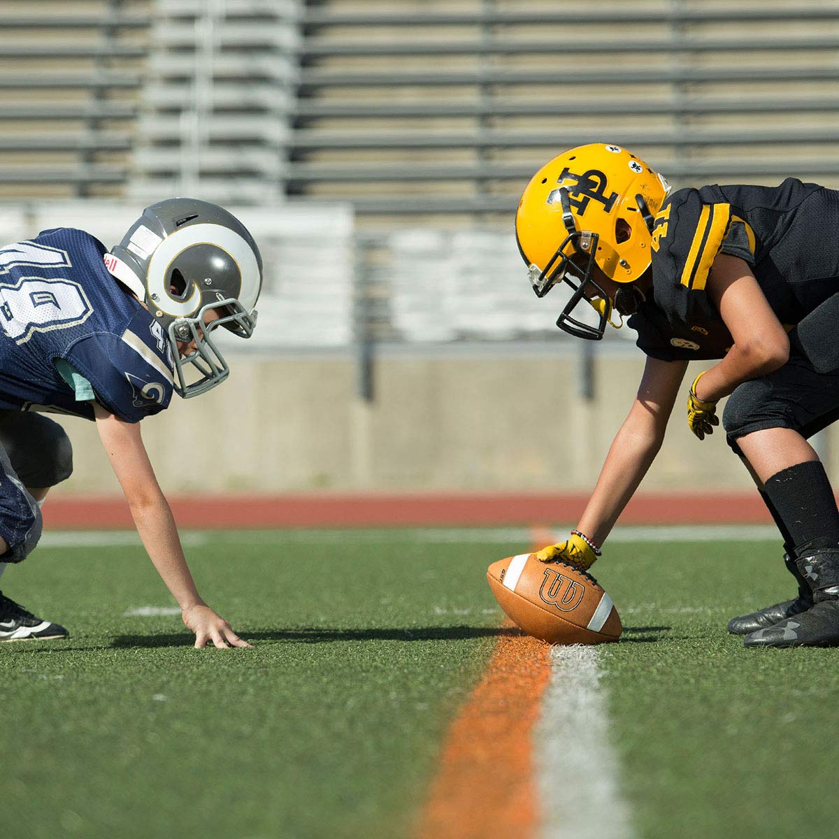 Wilson GST Leather Game Football - Official Size & Weight for Training & Matches - Perfect for High School, College & NFL Practice