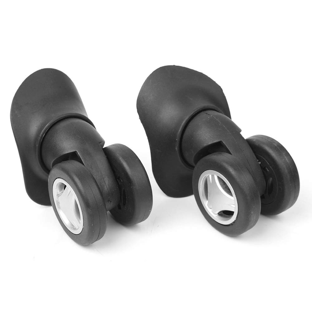 2Pcs Universal Replacement Luggage Wheels - PVC Suitcase Wheel Repair Kit W073 for DIY Luggage Repair | Perfect for Travel Bags, Carry-Ons & Checked Luggage Maintenance
