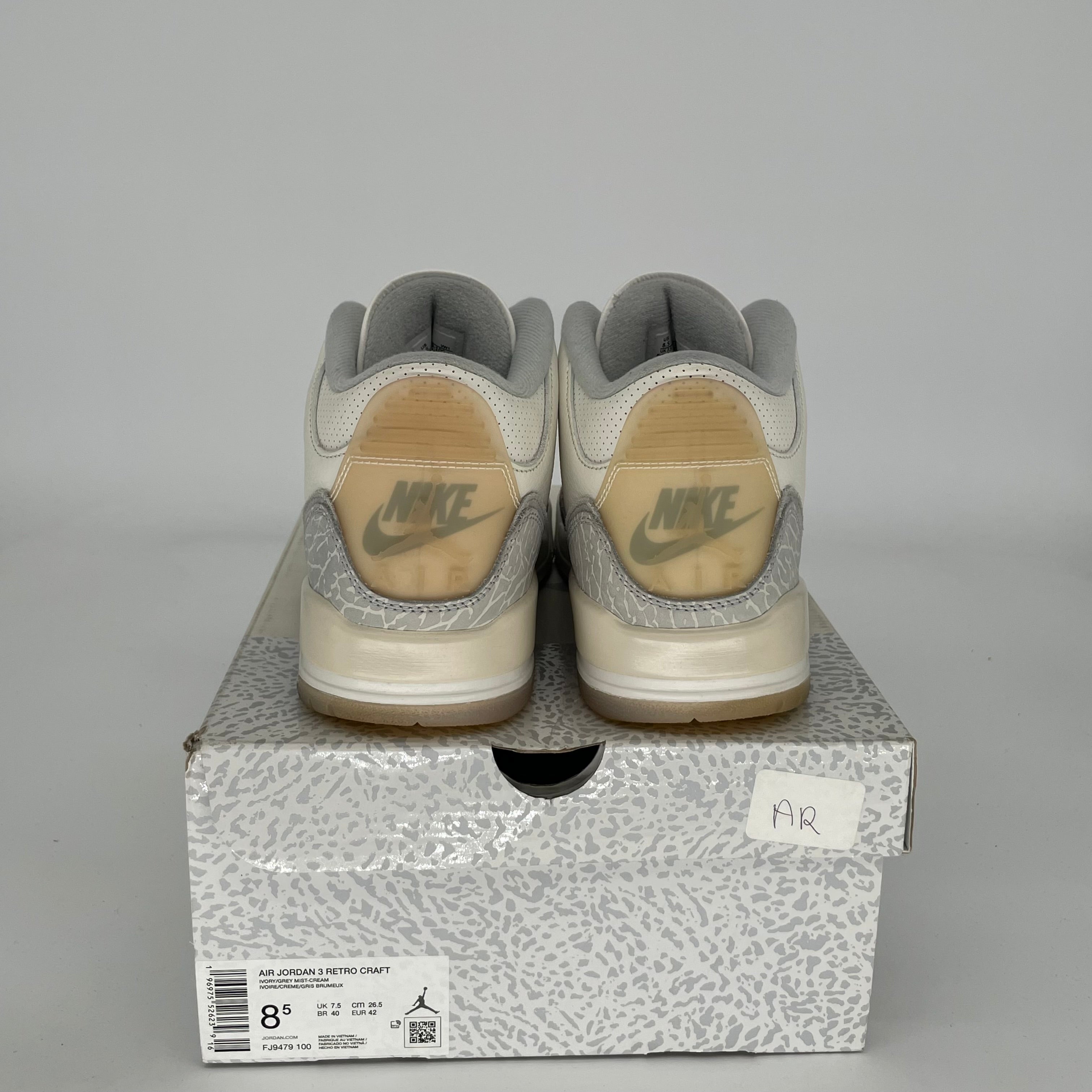 Authentic Air Jordan 3 Retro Craft 