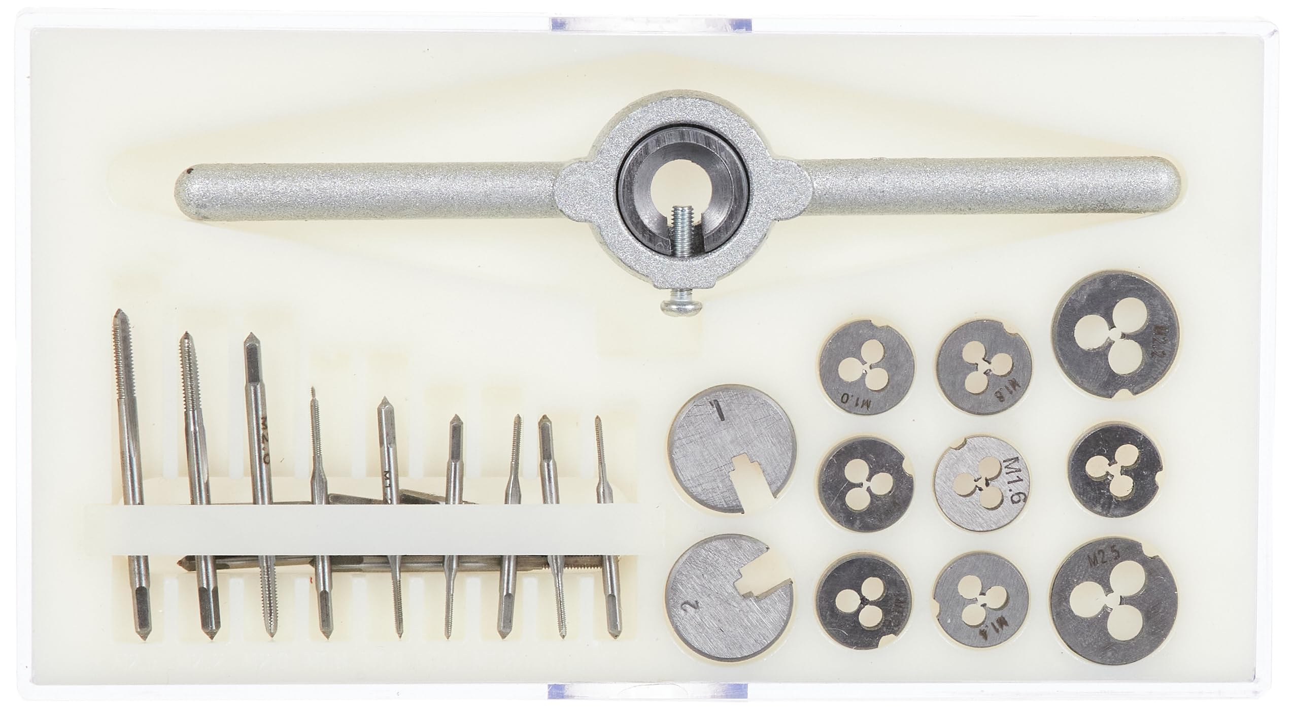 Brueder Mannesmann Tools M53240 Professional Thread-Cutting Set - 40-Piece High-Speed Steel Tap and Die Kit for Metalworking | Perfect for DIY Projects, Plumbing Repairs & Automotive Maintenance