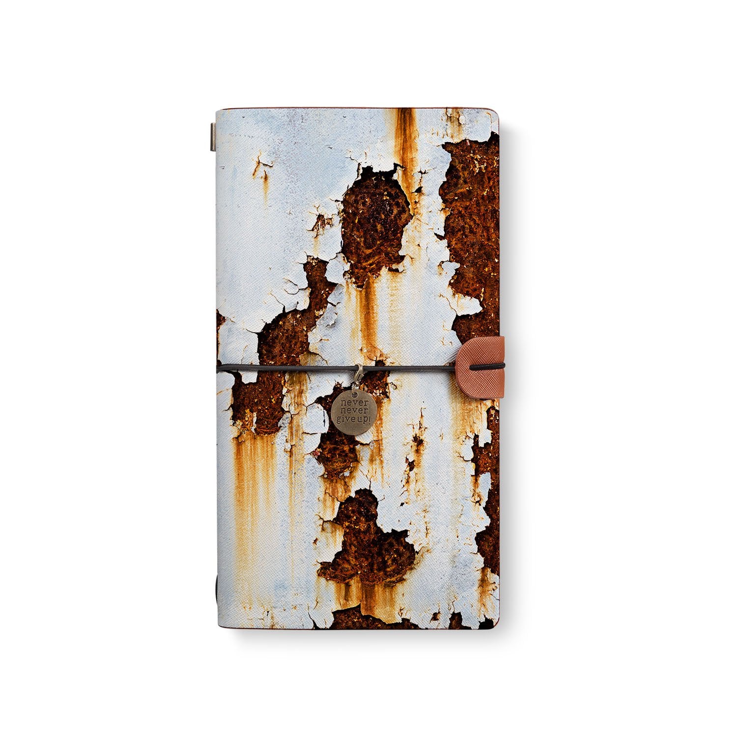 Rustic Metal Traveler's Notebook - Vintage Leather Journal for Writing & Sketching - Perfect for Travel, Journaling & Gift Giving