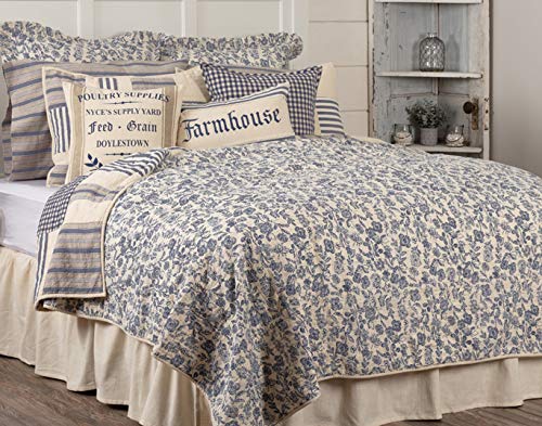 Reversible 100% Cotton Patchwork Quilt - Doylestown King Size (105