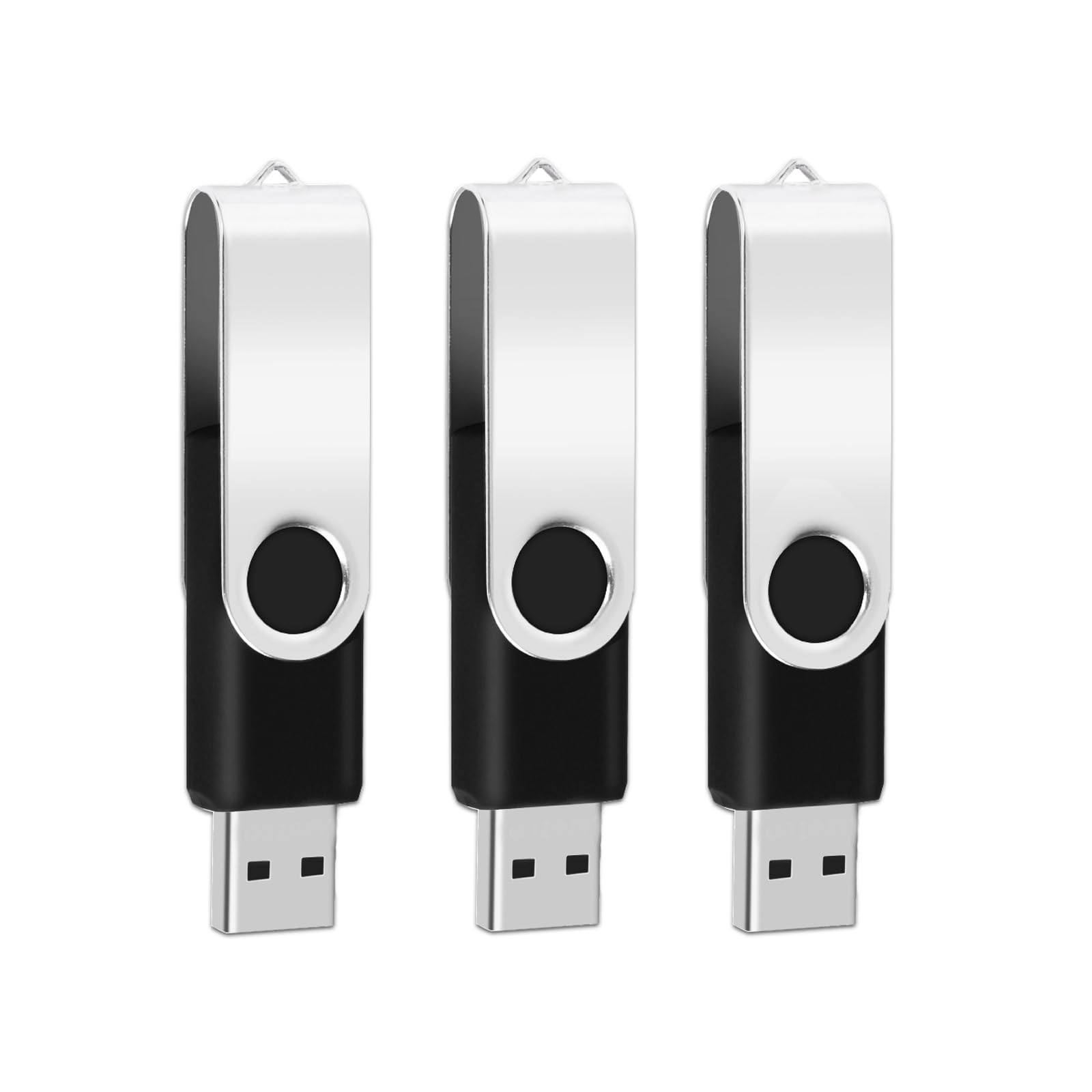EASTBULL 100-Pack 2GB USB 2.0 Flash Drives Bulk - Black Thumb Drives for Data Storage, File Transfer, School & Office Use - Wholesale USB Memory Sticks for Business, Events & Promotions