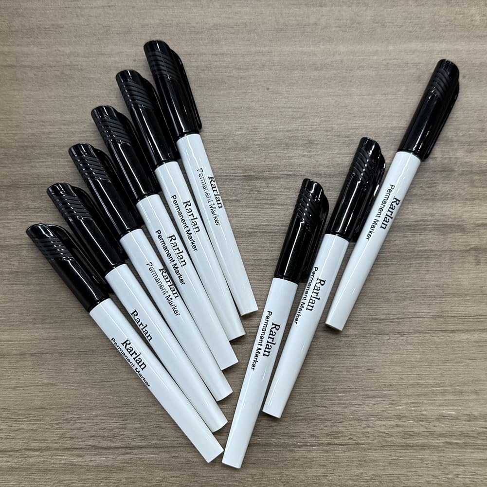 Fine Point Black Permanent Markers Bulk Pack (96 Count) - Ideal for Office & Art