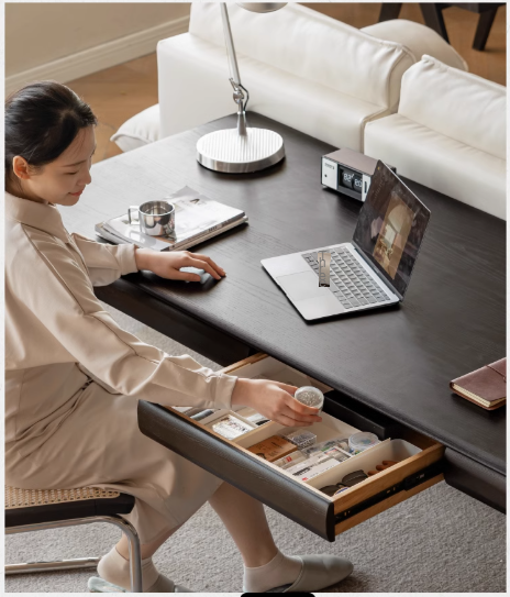 Premium Oak Solid Wood Large Size Desk - Durable & Stylish Home Office Desk for Work, Study, and Gaming - Perfect for Modern Workspaces & Home Offices