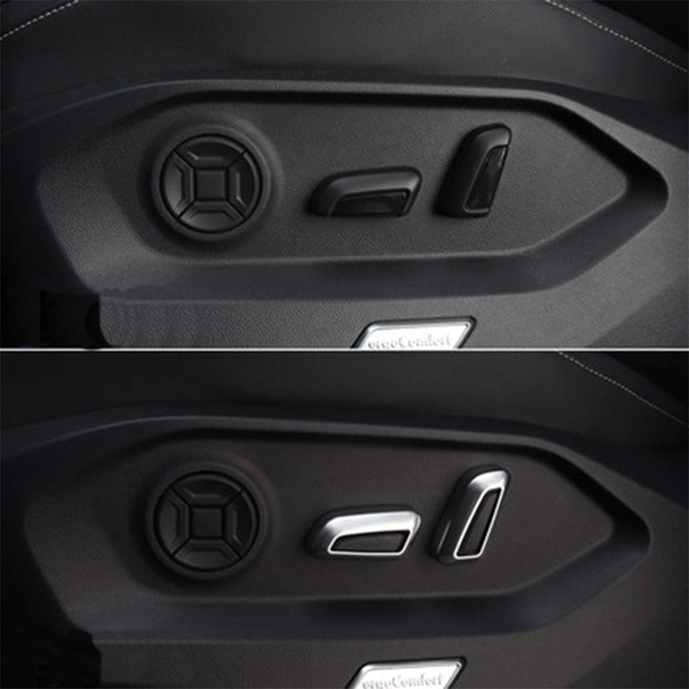 ABS Seat Button Cover for Touareg 2011-2022 - 4pcs Set Car Interior Protector - Perfect for Car Styling & Protection