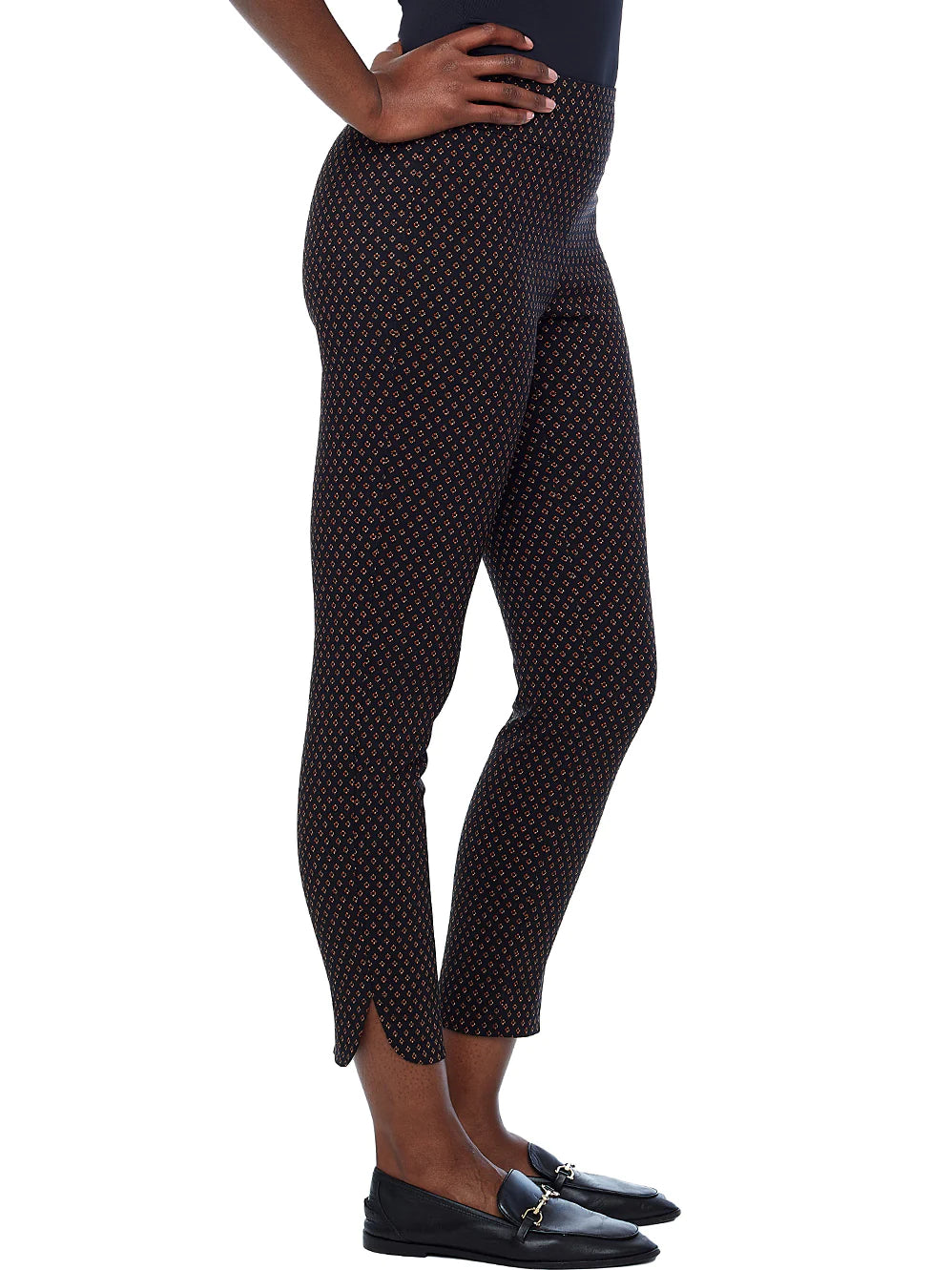DIAMANTE SLIM ANKLE PANTS - Women's Stretch Skinny Dress Pants for Work & Office - Comfortable Formal Trousers for Business Casual Outfits