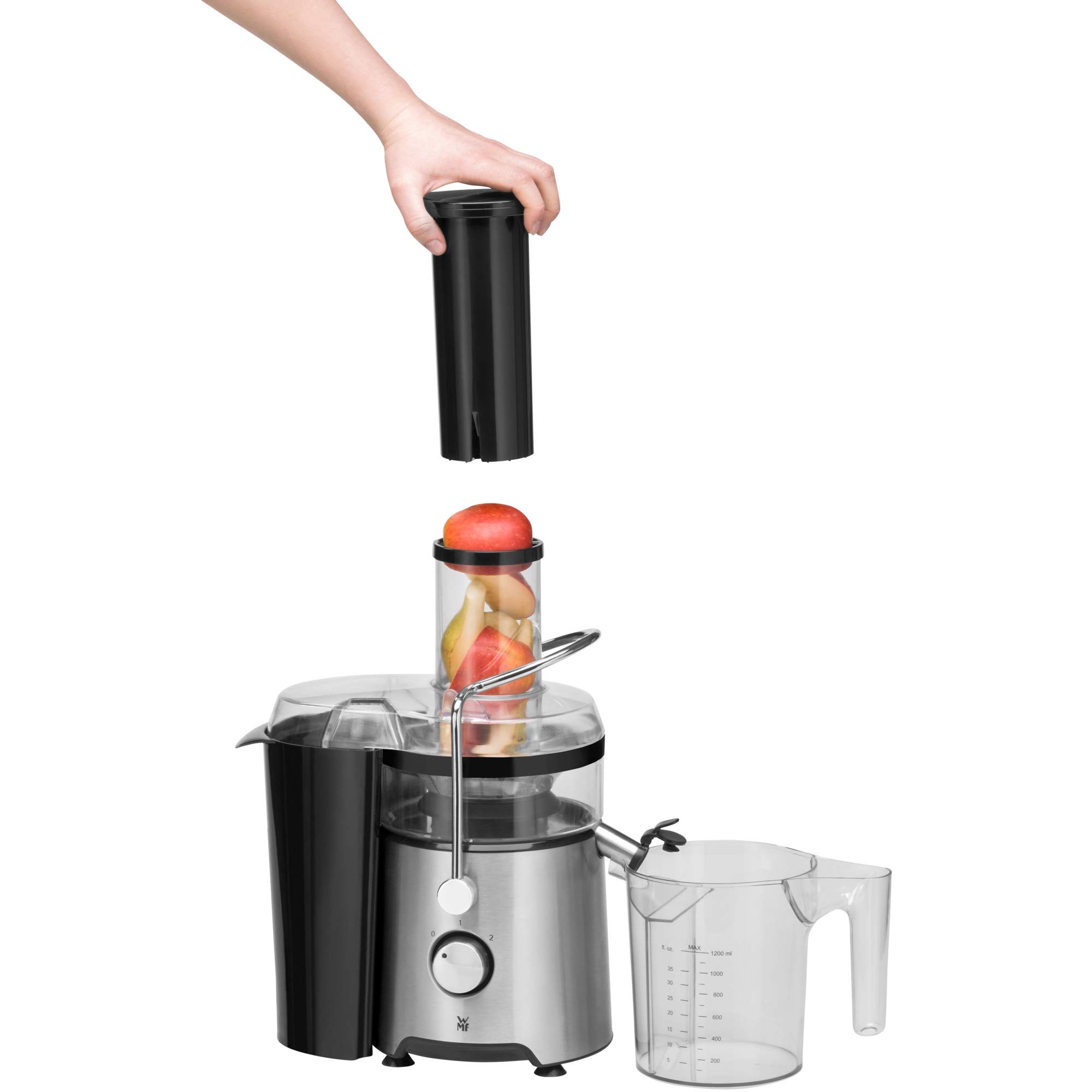 WMF Kult X Juicer - Premium Stainless Steel Citrus Juicer for Fresh Lemon, Orange & Lime Juice - Perfect for Cocktails, Cooking & Healthy Drinks at Home