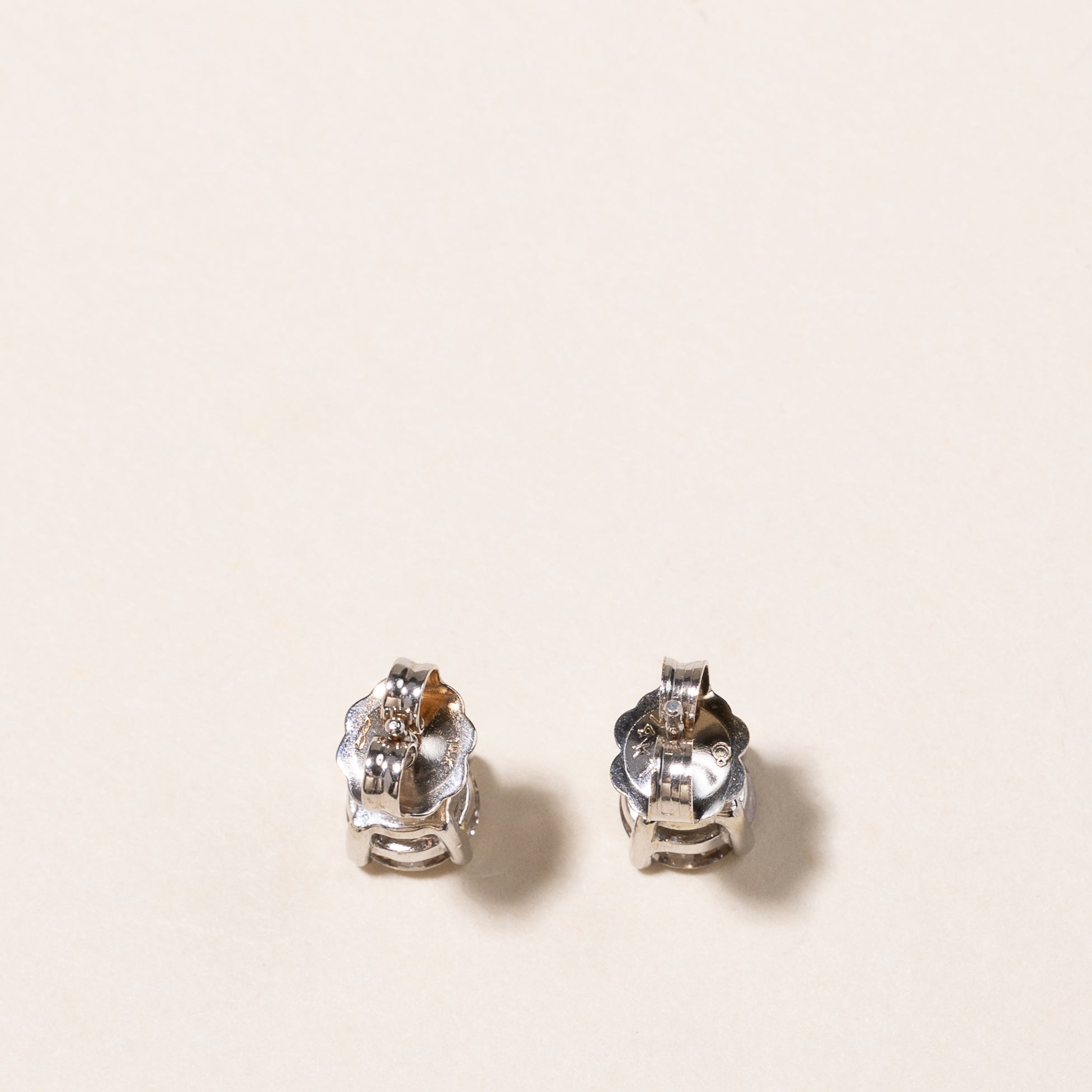 14K White Gold Diamond Stud Earrings 1.14ctw - Classic Round Cut Diamond Earrings for Women, Perfect for Weddings, Anniversaries & Everyday Elegance