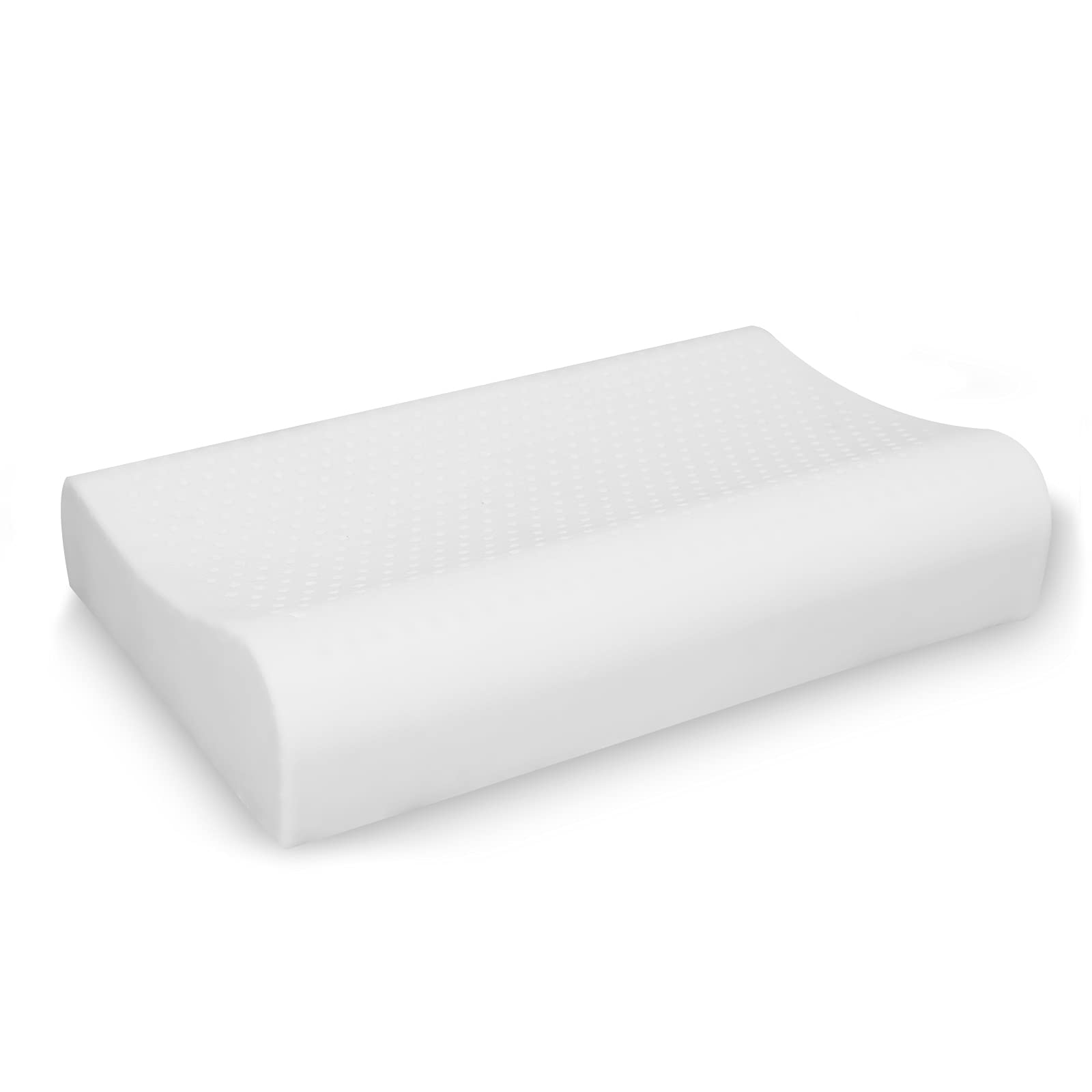 **Contour Memory Foam Pillow for Neck Pain Relief - Ergonomic Cervical Support Pillow for Side, Back & Stomach Sleepers - Slow Rebound Orthopedic Pillow with Washable Cover - Perfect for Home, Office & Travel**