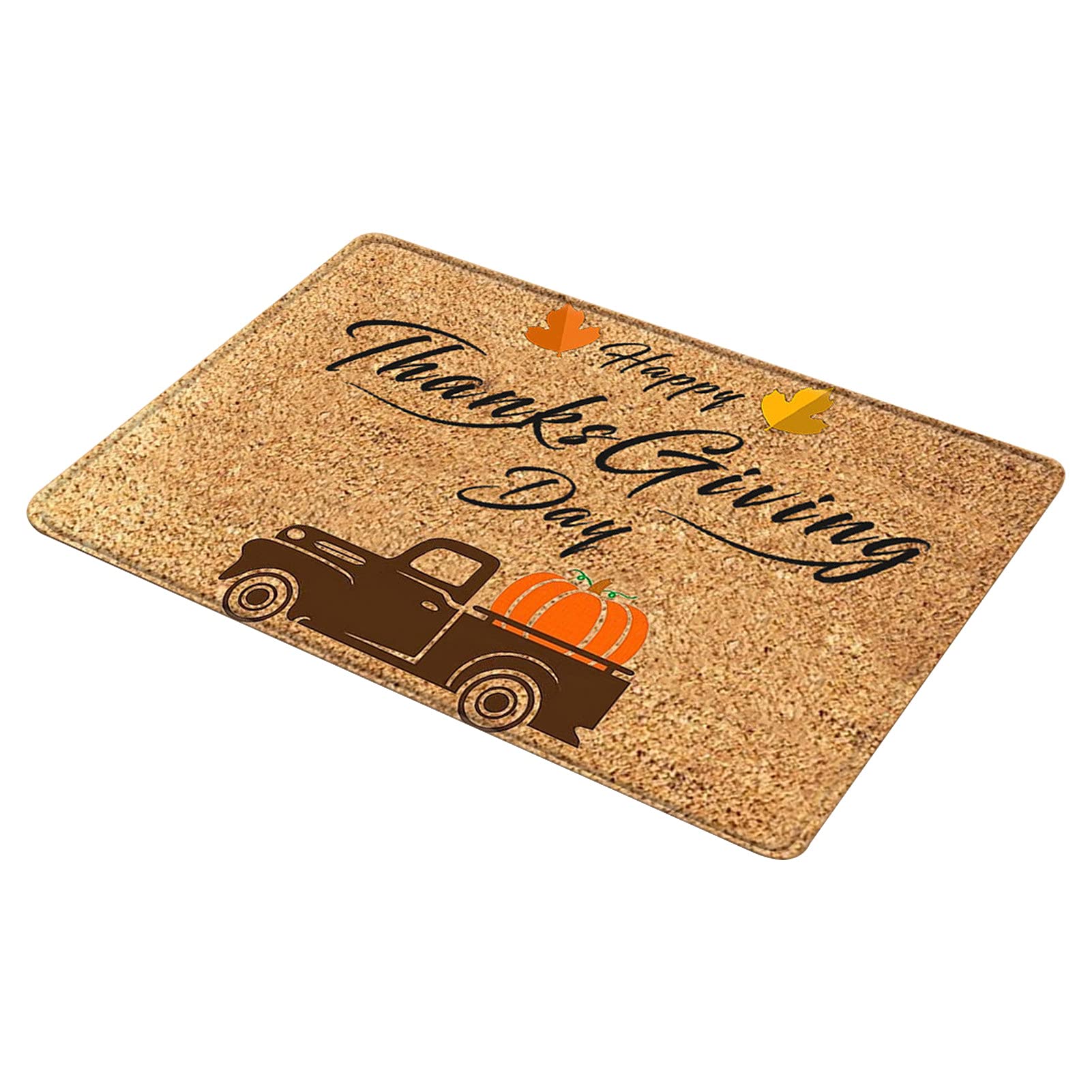 Thanksgiving Door Mat - Non-Slip Polyester Rug with Dwarf Pattern for Home Decor | Front Door Welcome Mat
