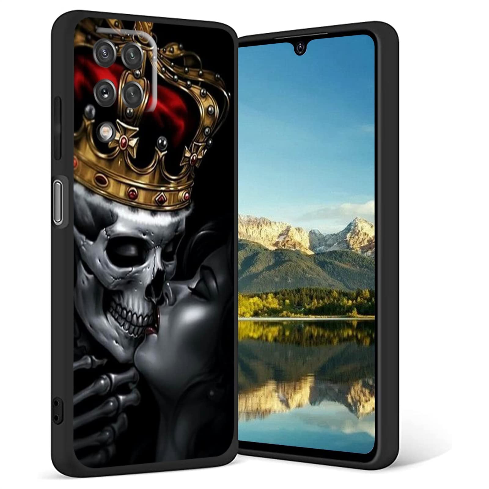 Samsung Galaxy A42 5G Case - Skull Design Soft Silicone Protective Cover for Men & Boys | Anti-Scratch Graphic Phone Case for Galaxy A42 (6.6
