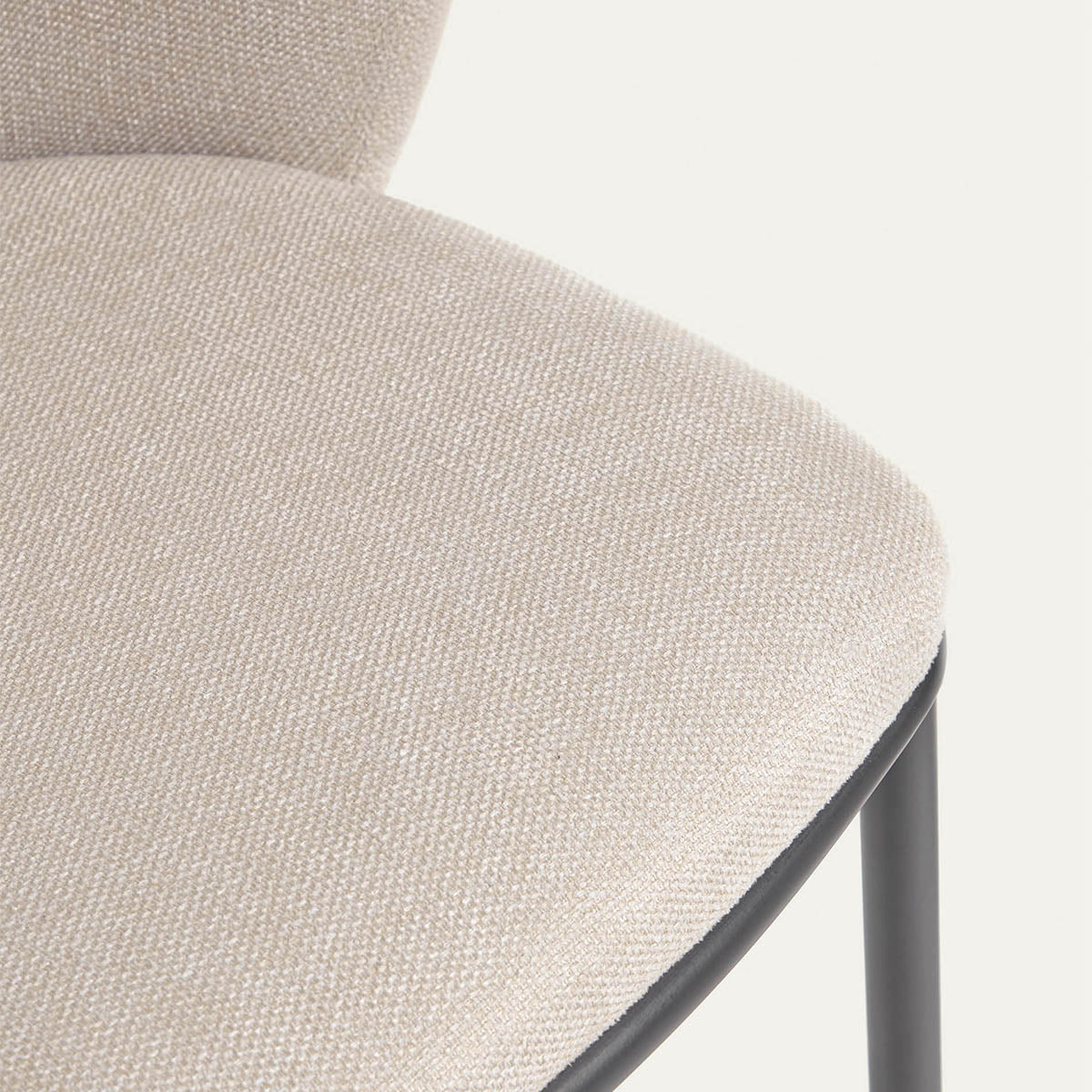 Premium Ciselia Modern Dining Chairs - Set of 2, Comfortable Kitchen Chairs with Sturdy Metal Legs, Upholstered Seat - Perfect for Dining Room, Kitchen, Breakfast Nook & Home Office