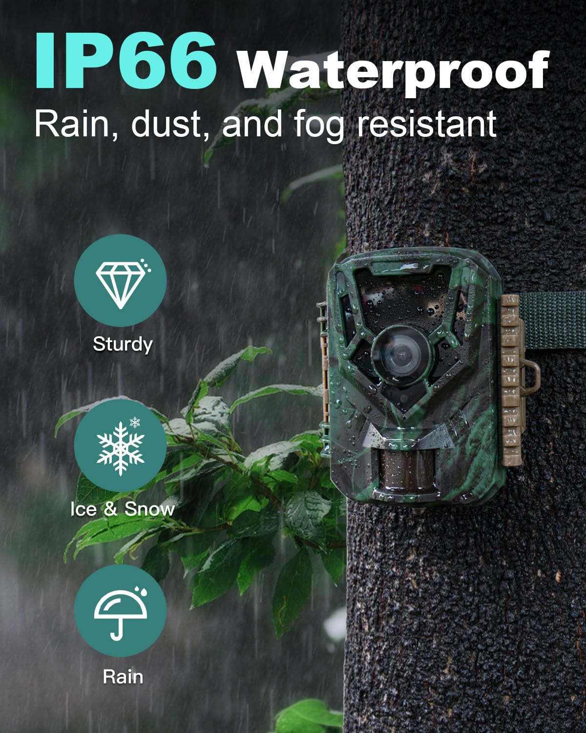2 Pack KJK Trail Cameras 24MP 1080P with Night Vision, 32GB SD Card & 8AA Batteries - Motion Activated Waterproof Game Camera, 0.2s Trigger Speed, 120° Wide Angle for Wildlife Monitoring, Hunting, and Outdoor Security Surveillance