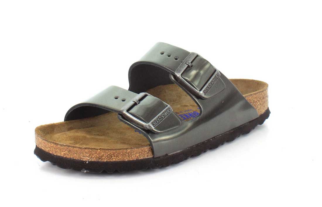 Birkenstock Men's Amalfi Leather Soft Footbed Arizona Sandals - Comfortable Leather Slide Sandals for Men | Perfect for Summer, Beach, and Casual Wear