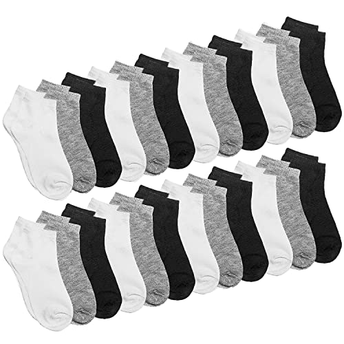 24 Pairs Black/Grey/White