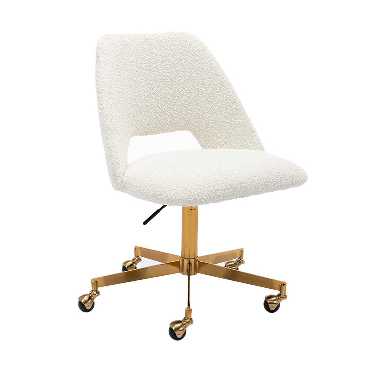Luxury Belmont Boucle Office Chair - Ergonomic Executive Desk Chair with Adjustable Height for Home & Office Workspace - Perfect for Remote Work, Gaming & Study