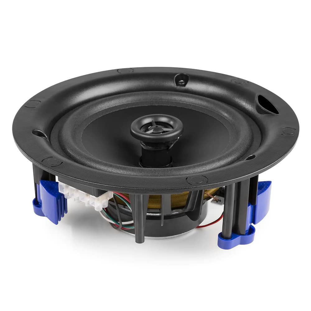 Power Dynamics NCSP6B Commercial Ceiling Speaker System - 4x 6.5-Inch In-Ceiling Speakers with Bluetooth Mixer Amplifier & Speaker Cable - Perfect for Restaurants, Offices, Retail Stores & Background Music Applications