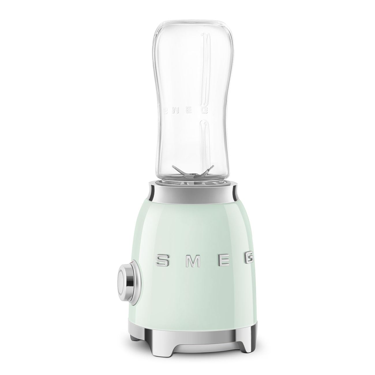SMEG 50's Retro Style Personal Blender - 600W, 2 BPA-Free 600ML Bottles, Pastel Green (PBF01PGUS) | Perfect for Smoothies, Protein Shakes & Healthy Drinks at Home, Office or Gym