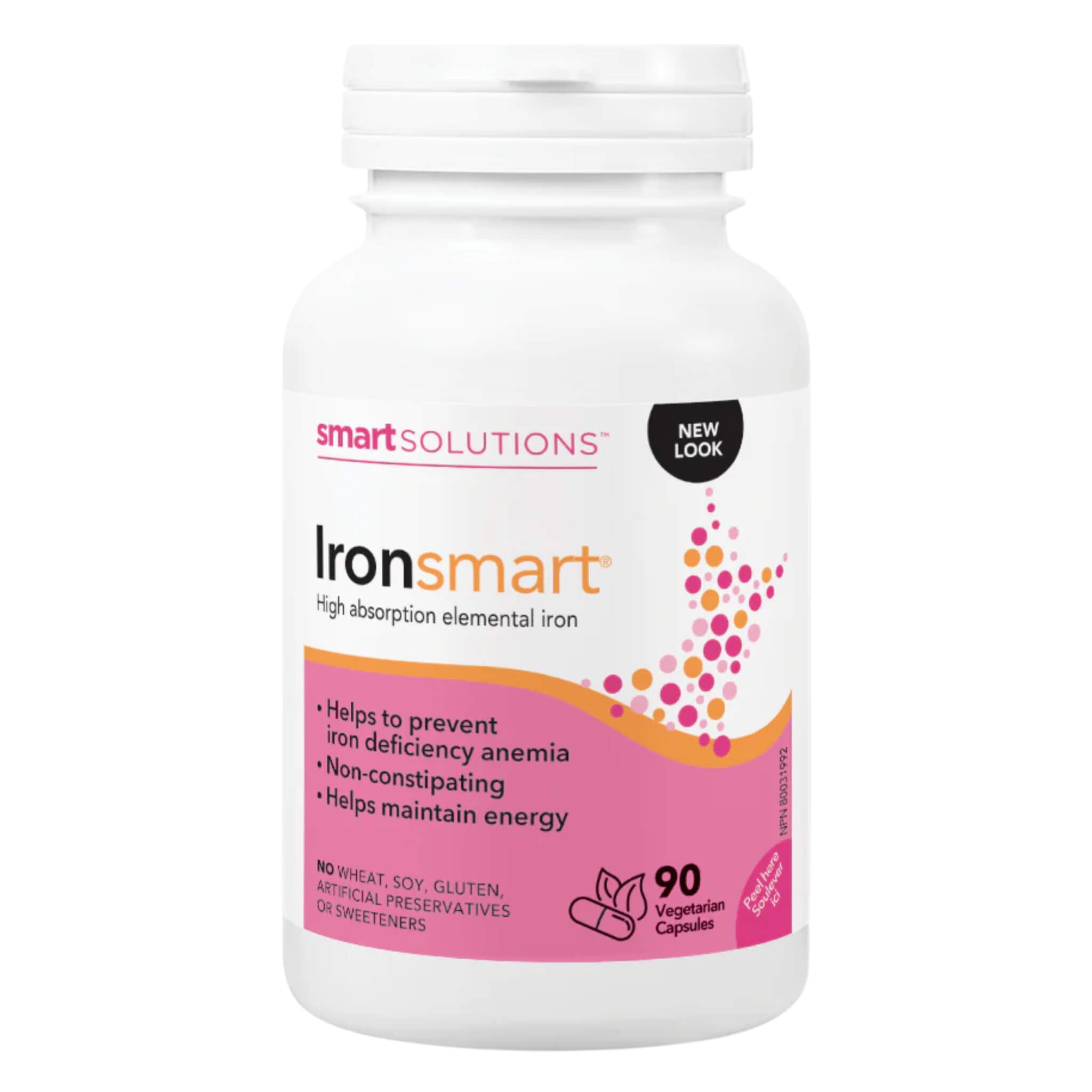 Iron Smart Capsules - Premium Iron Supplement for Energy & Immunity Support - Vegan, Non-GMO, Gentle on Stomach - Ideal for Active Lifestyles, Pregnancy & Daily Wellness