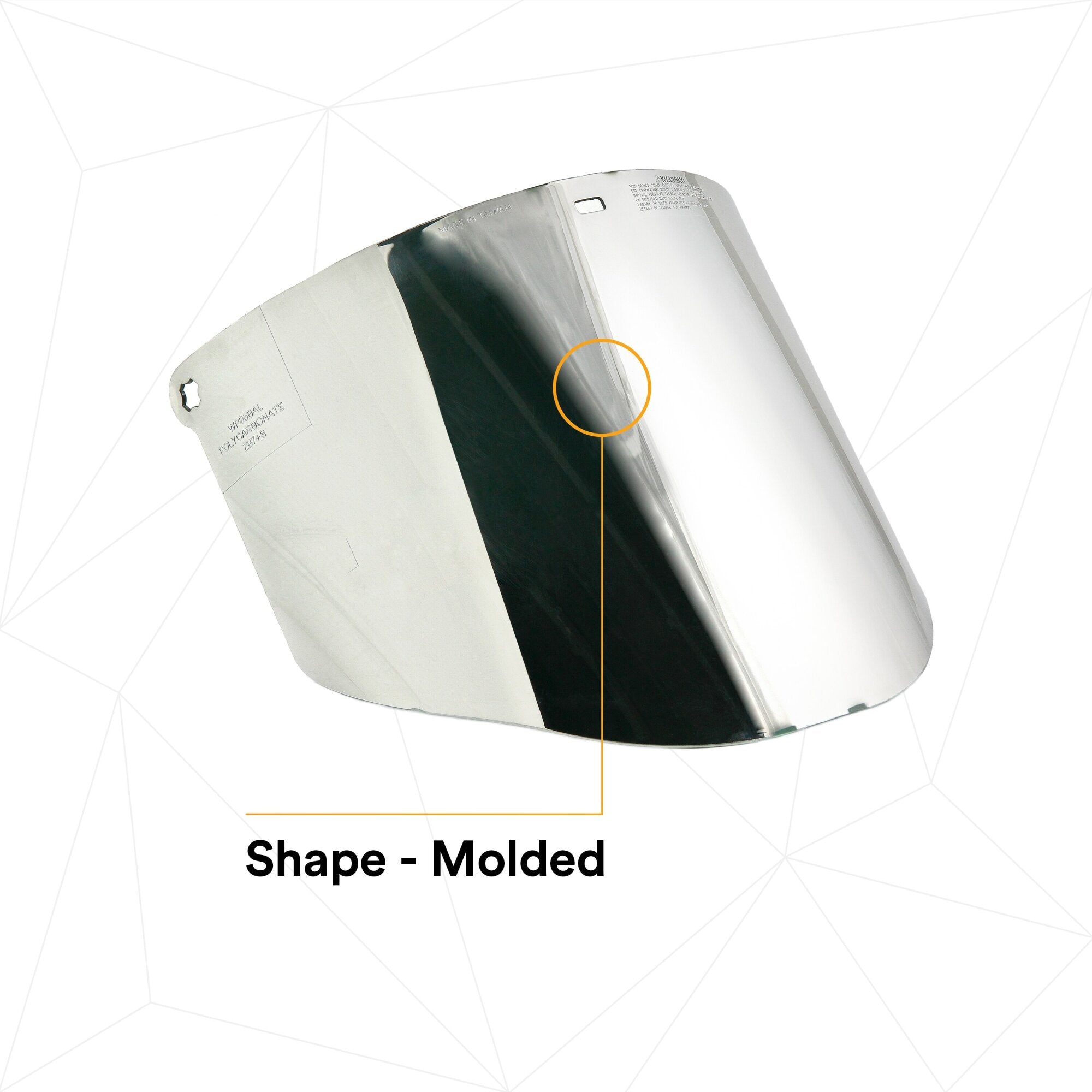 3M Aluminized Polycarbonate Faceshield WP96BAL - Medium Green Safety Shield (82518-00000) for Welding, Grinding & Industrial Work Protection