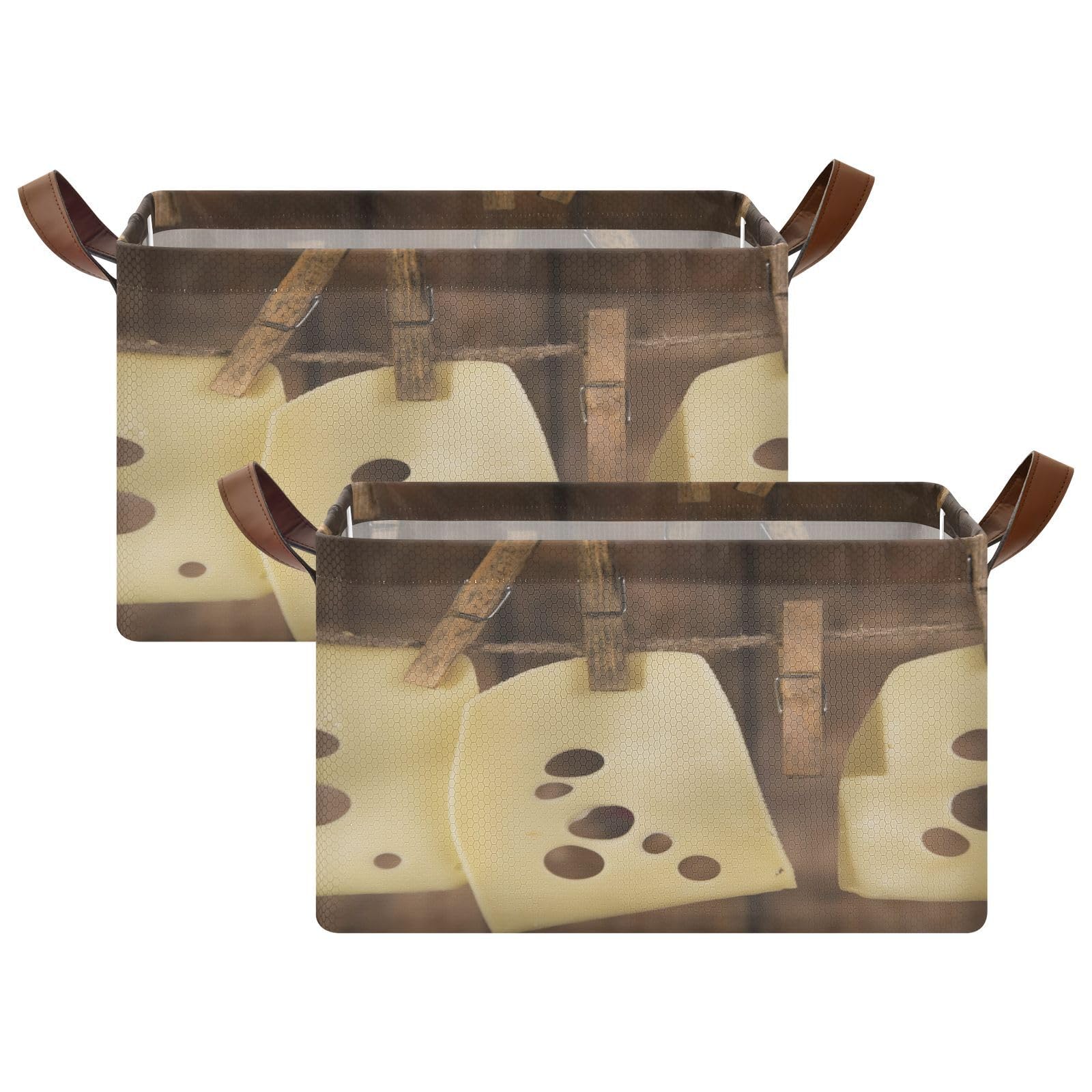 Foldable Under Bed Storage Bins with Handles - Swiss Cheese Design Collapsible Organizer Box with Metal Frame for Closet, Cabinet, Bedroom (2-Pack) - Perfect for Seasonal Clothing, Blankets & Toy Storage