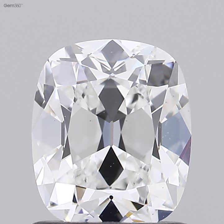 1.03 Carat Lab Grown Antique Cushion Cut Diamond - E Color VS1 Clarity with GIA Certificate | Engagement Ring, Wedding Jewelry, Anniversary Gift