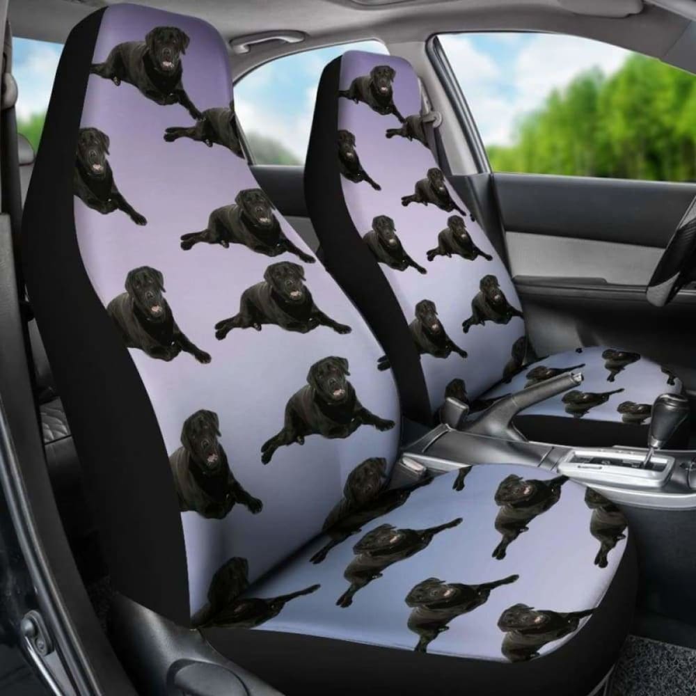 Black Lab Car Seat Cover 181703 - Waterproof Pet Seat Protector for Dogs - Perfect for Travel, Road Trips & Daily Commutes