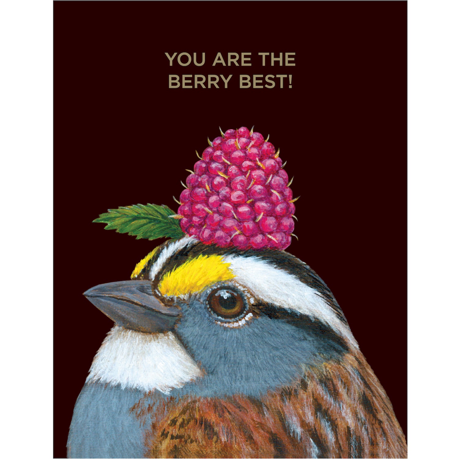 Berry Best Bird Greeting Card - Handmade Floral Bird Design for Birthdays, Anniversaries & Thank You Notes | Perfect for Nature Lovers & Bird Enthusiasts