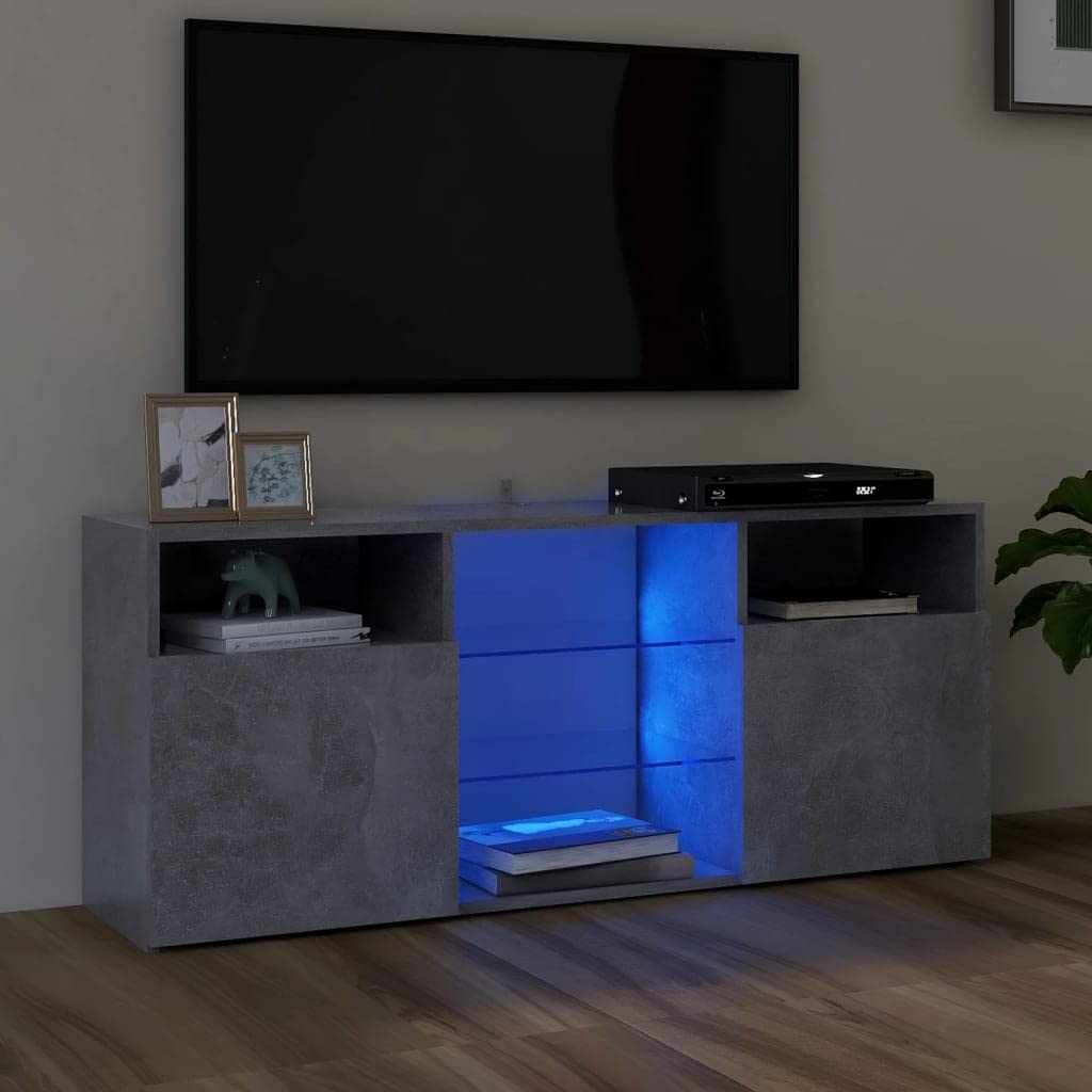 Modern LED TV Stand with RGB Color Changing Lights - 47.2