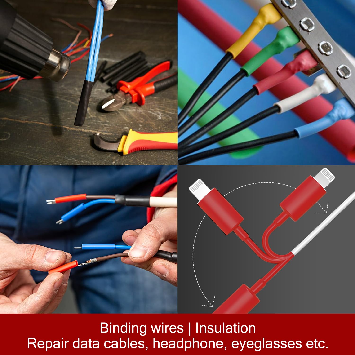 Chanzon 850 Pcs Heat Shrink Tubing Kit - 2:1 Ratio Multi-Color Polyolefin Shrink Wrap Tubing (1.77 Inch Length) for Wire Insulation, Cable Protection & DIY Electronics Projects - Waterproof Electrical Sleeving for Home, Automotive & Industrial Use