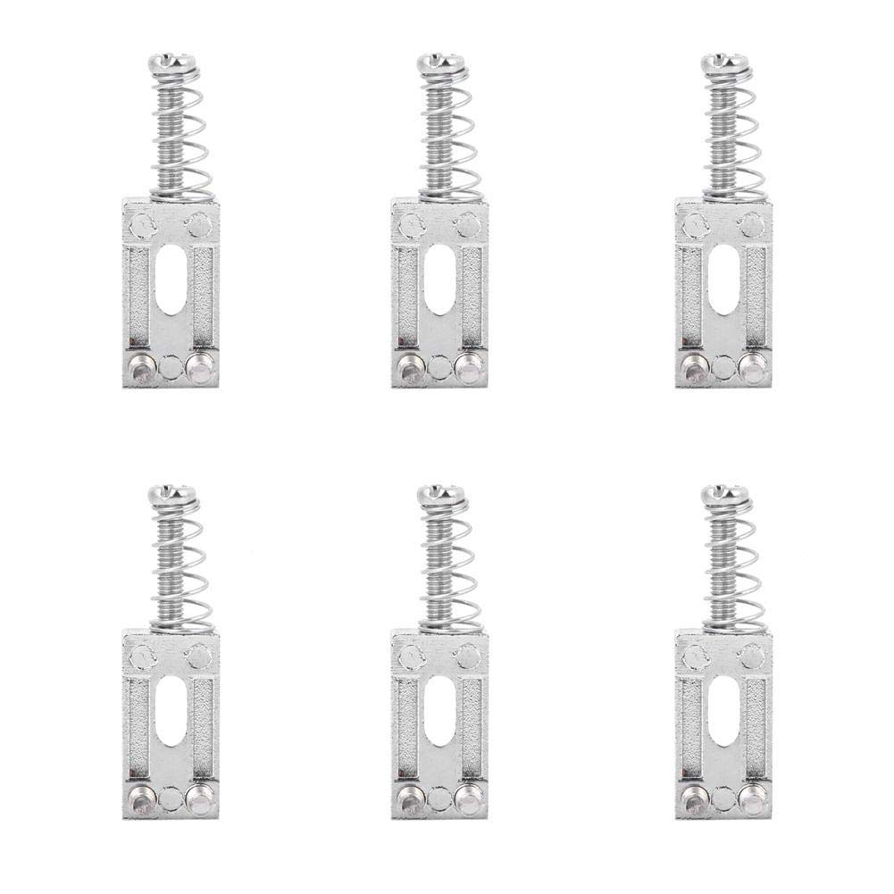 Premium Electric Guitar Screw Bridge - Silver Metal Tremolo Bridge Saddles with Screw Spring Replacement Part | Perfect for Guitar Repair, Upgrades & DIY Projects