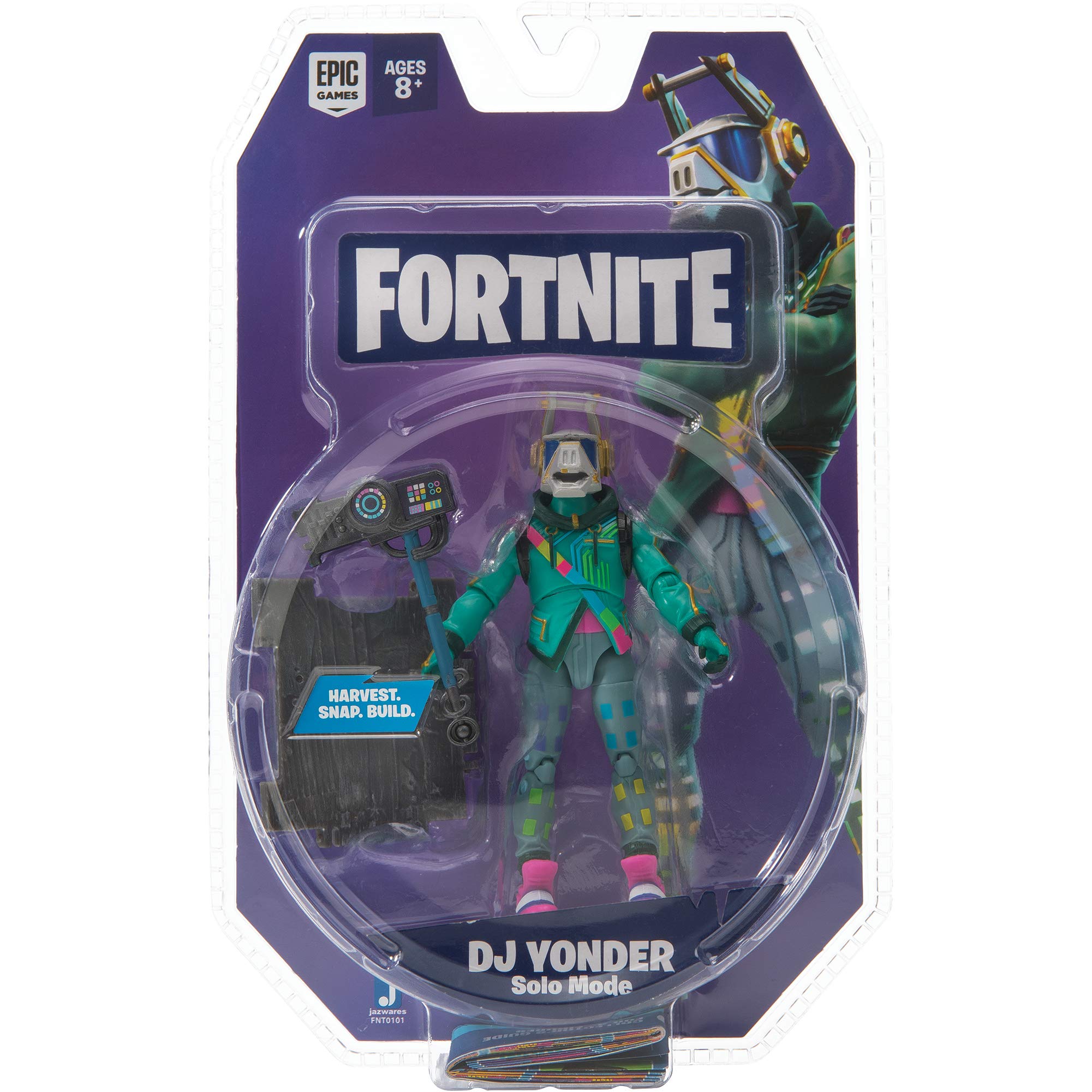 FORTNITE Solo Mode Core Figure Pack - DJ Yonder Collectible Action Figure (Model FNT0101) | Perfect for Gaming Displays, Gift for Fortnite Fans & Collectors