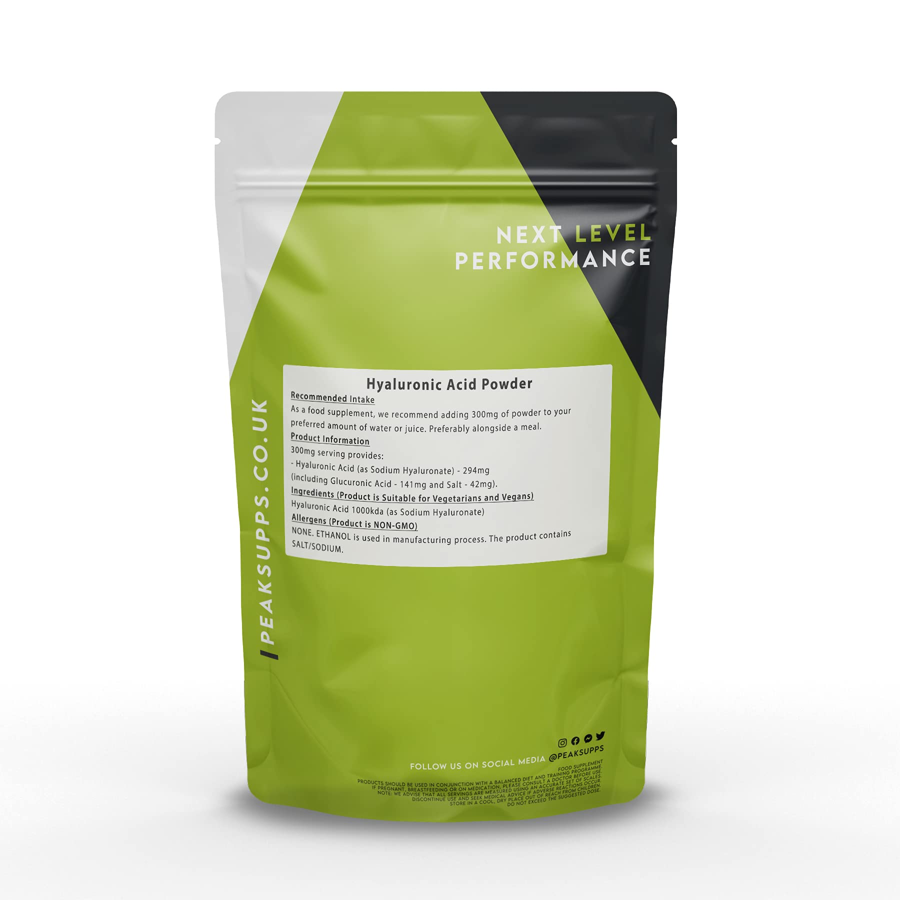 Pure Hyaluronic Acid Powder 100g - Vegan, No Fillers | Skin Hydration & Anti-Aging for DIY Skincare & Supplements