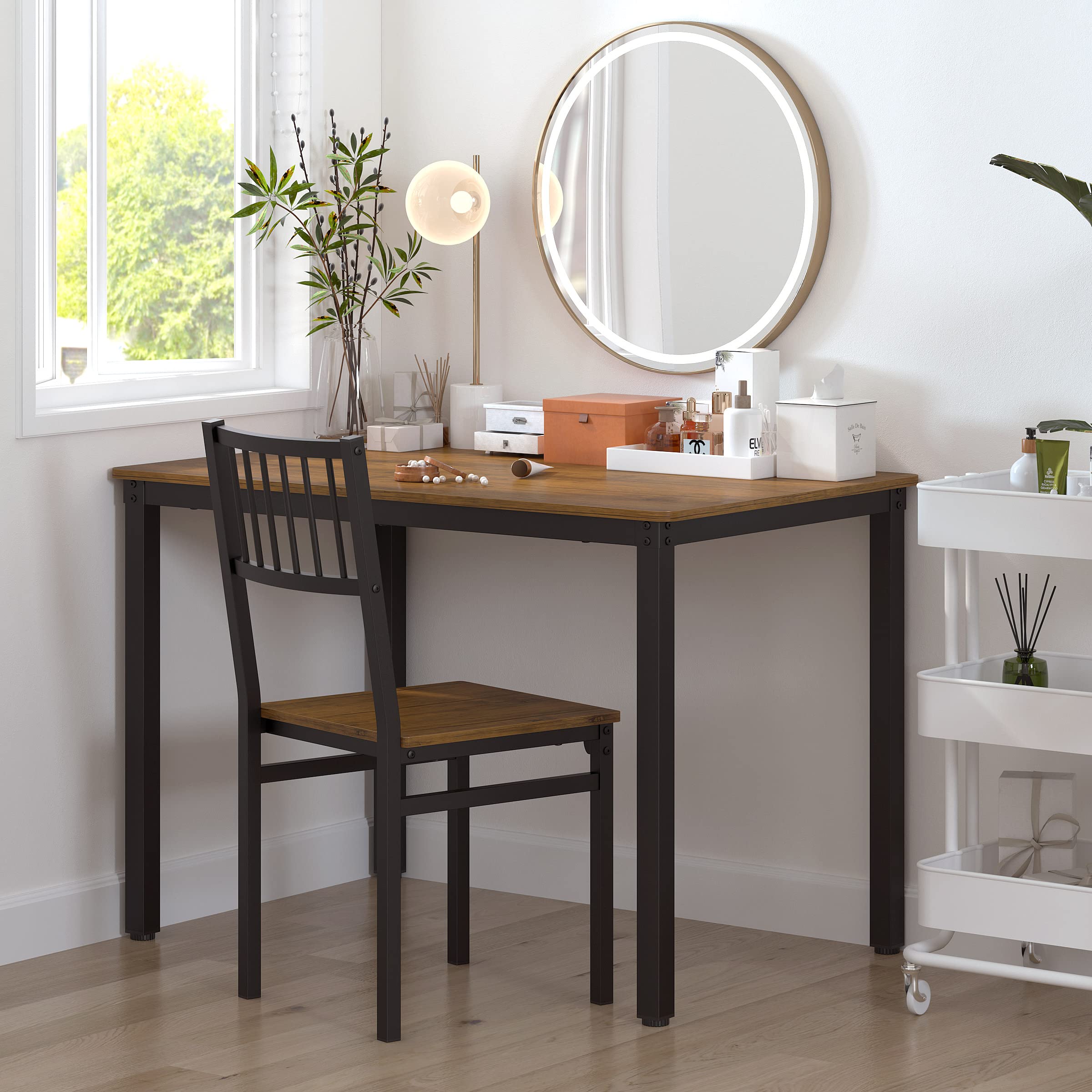 Teraves 4-Piece Dining Table Set with 2 Chairs & Bench - 43.31