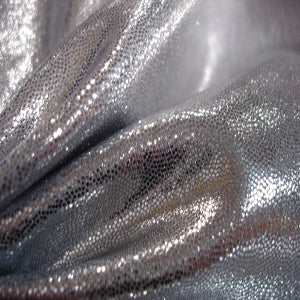 Fog Metallic Finish Spandex Fabric - Light Silver Color | Perfect for Dancewear, Costumes & Activewear