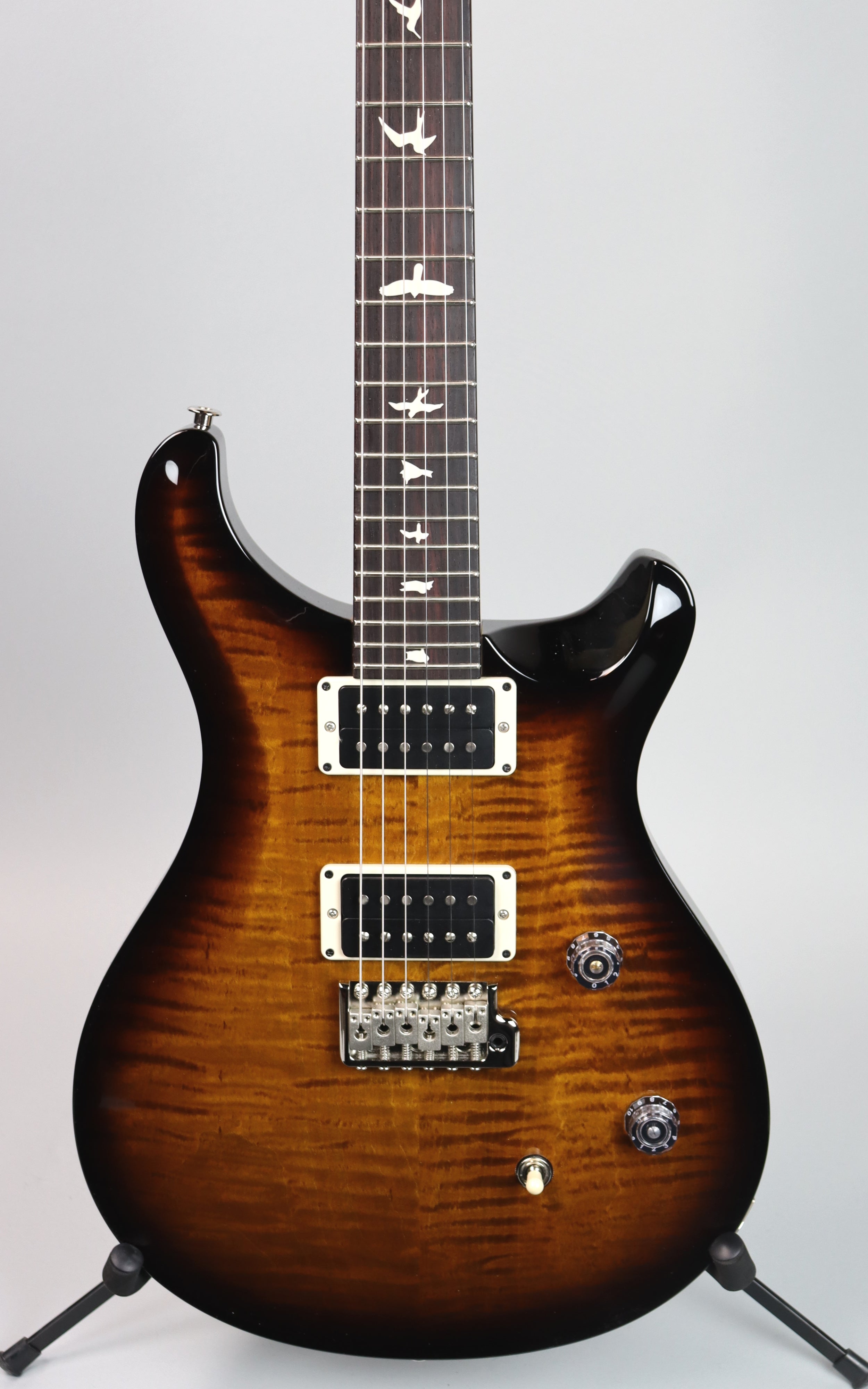 Paul Reed Smith CE 24 Electric Guitar - Black Amber Finish | Professional Grade Solid-Body Guitar for Rock, Blues & Jazz Performances | Perfect for Stage, Studio & Home Practice
